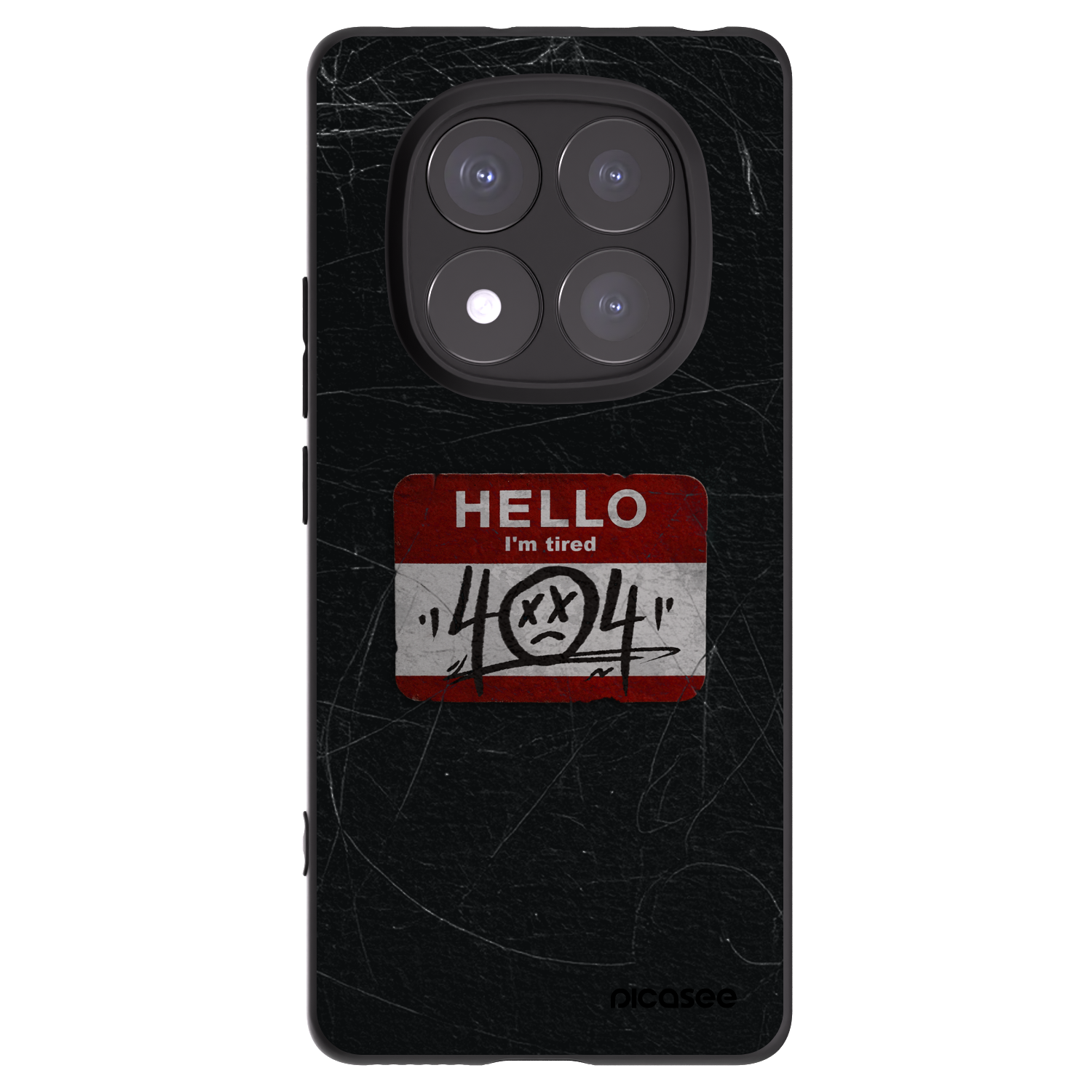 Picasee crna silikonska maskica za Xiaomi Redmi Note 14 Pro 5G - HELLO 404