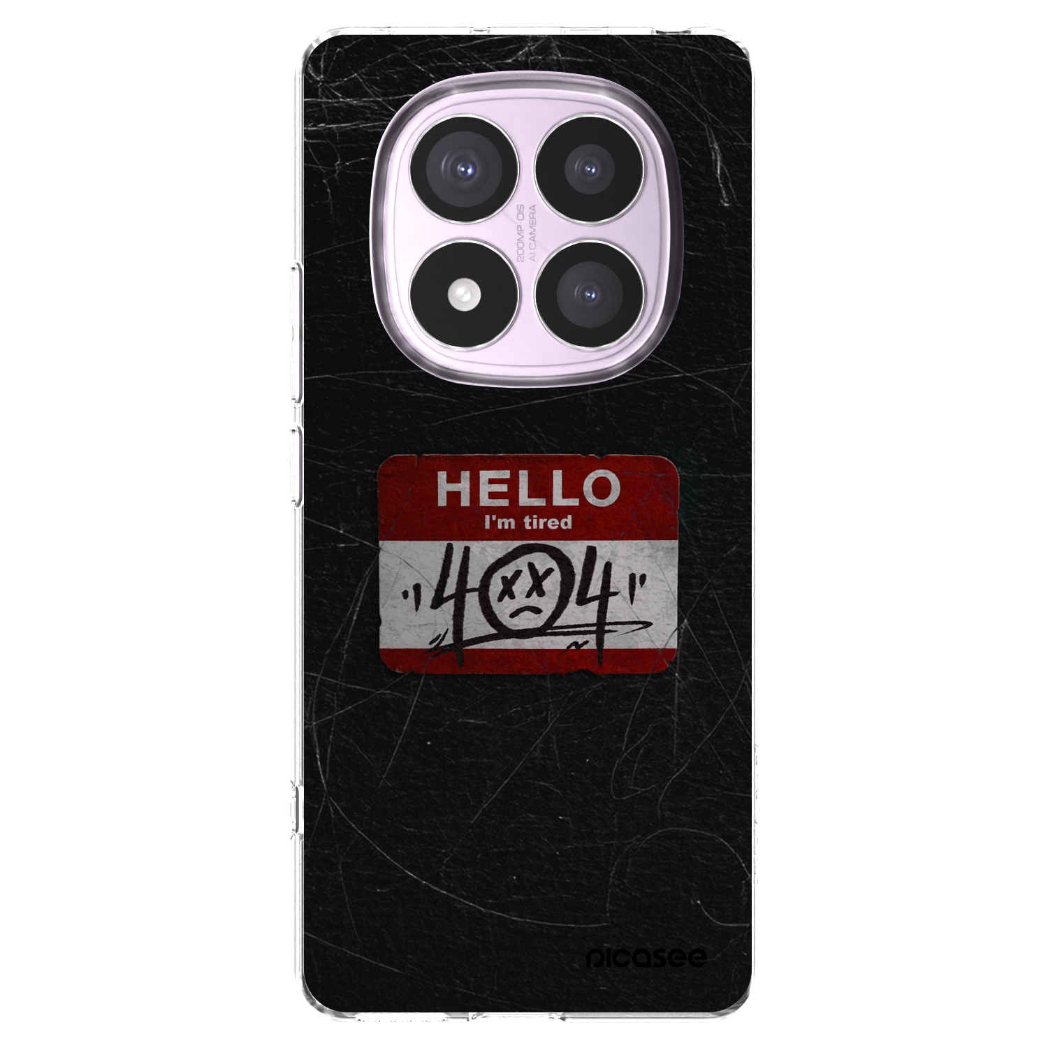 Picasee silikonska prozirna maskica za Xiaomi Redmi Note 14 Pro 5G - HELLO 404