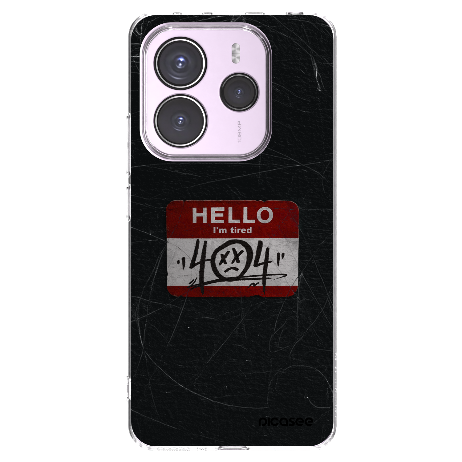 Picasee silikonska prozirna maskica za Xiaomi Redmi Note 14 5G - HELLO 404