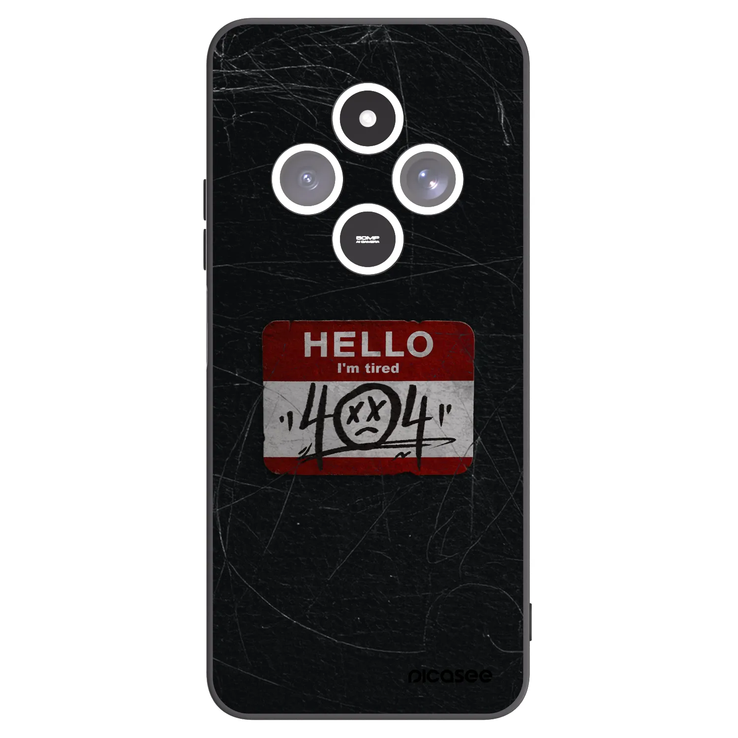 Picasee crna silikonska maskica za Xiaomi Redmi 14C - HELLO 404