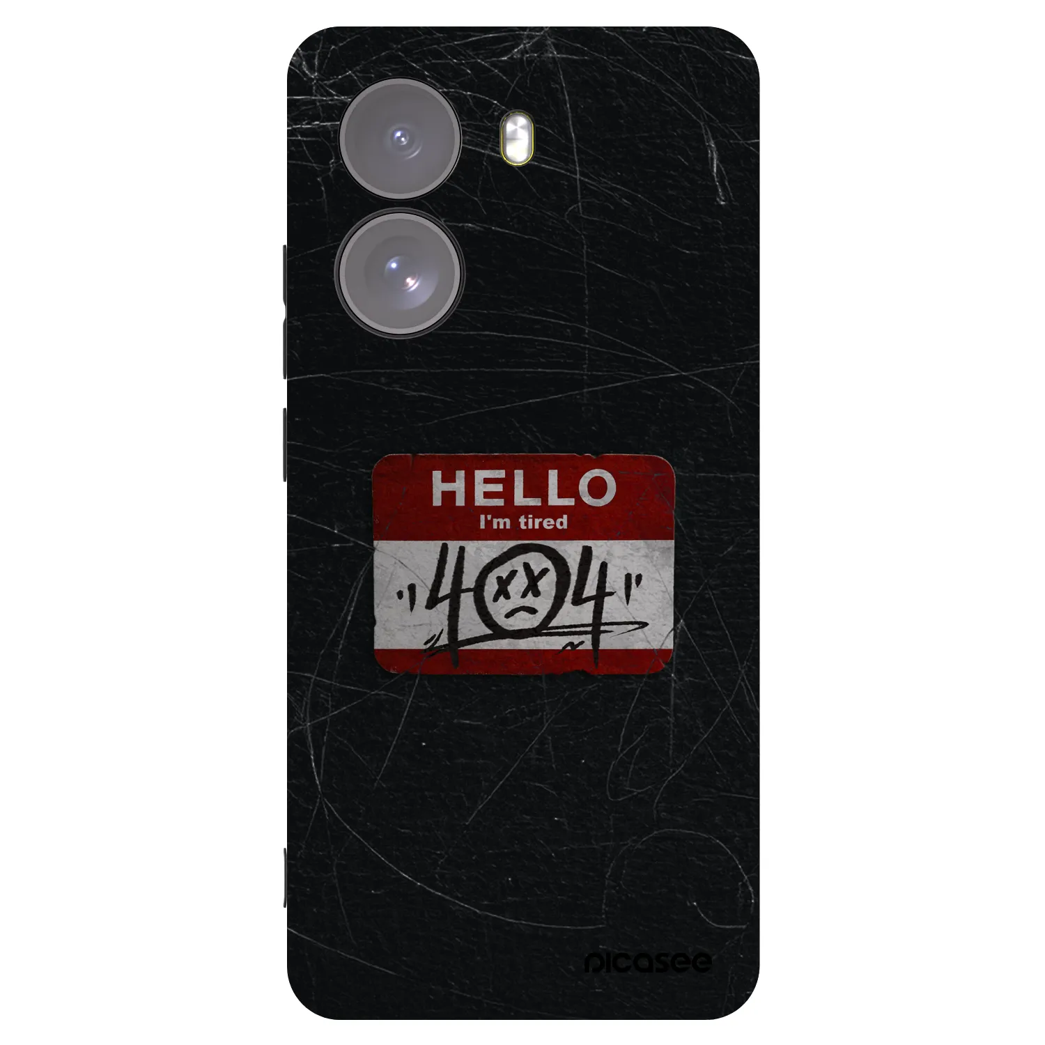 Picasee crna silikonska maskica za Xiaomi Poco X7 - HELLO 404