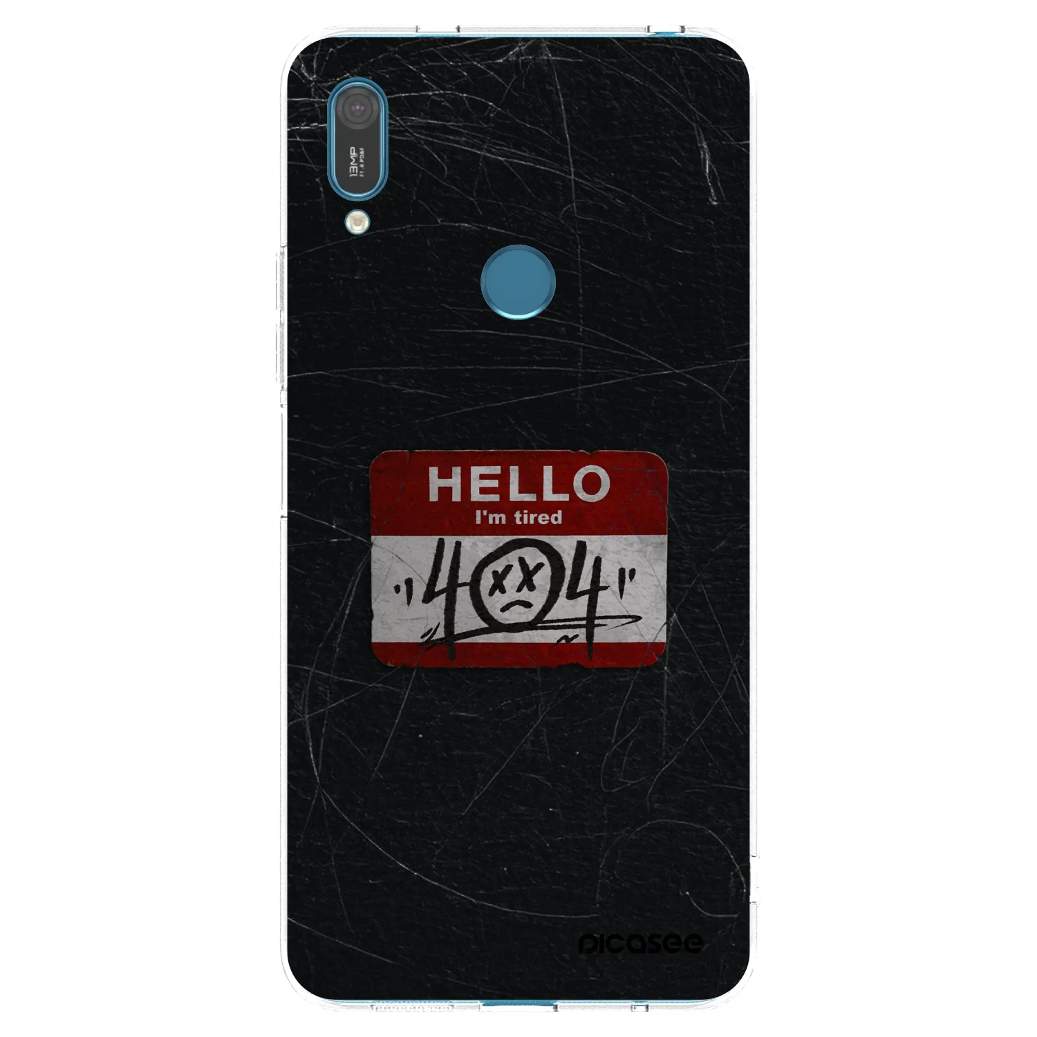 Picasee silikonska prozirna maskica za Huawei Y7 2019 - HELLO 404