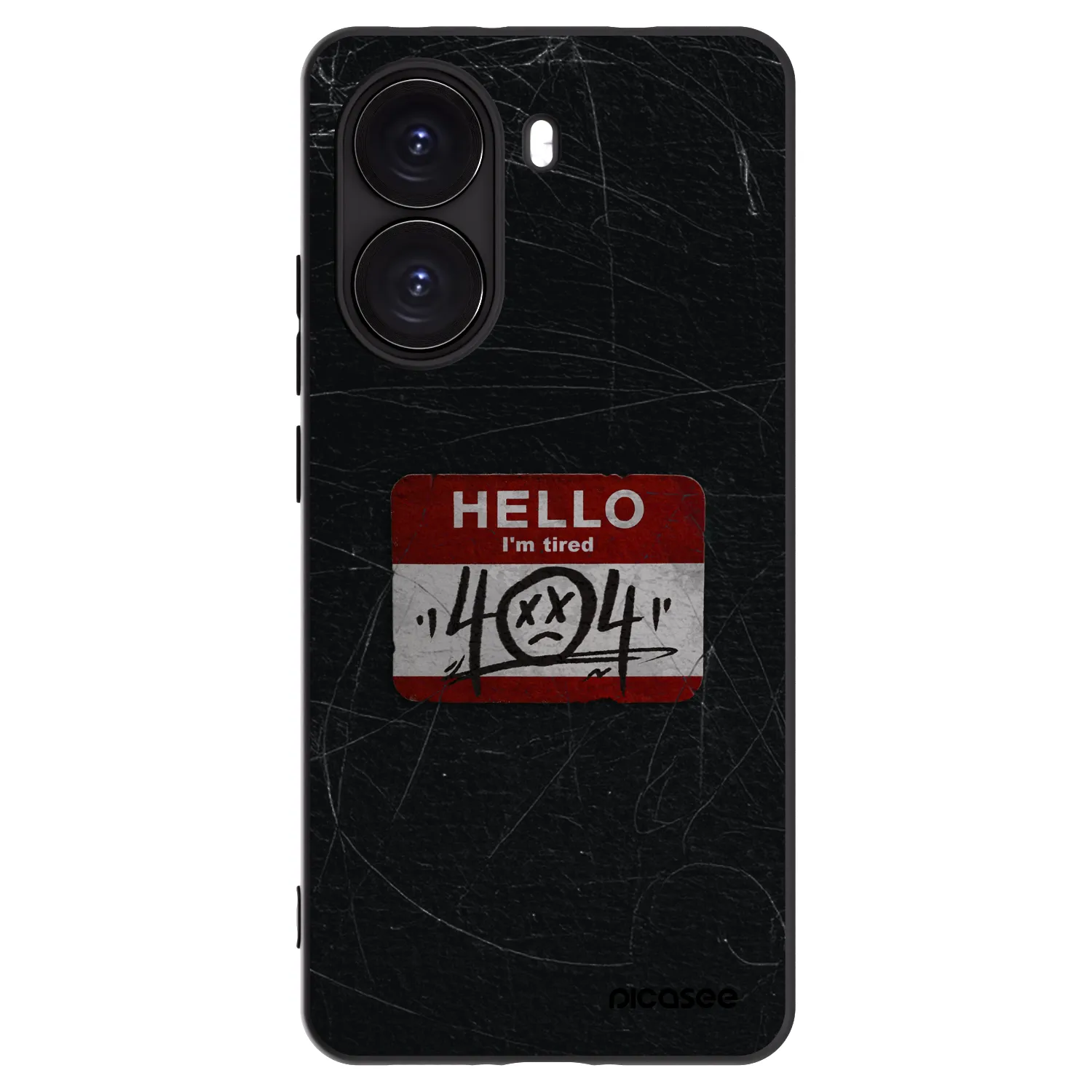 Picasee crna silikonska maskica za Xiaomi Poco X7 Pro 5G - HELLO 404