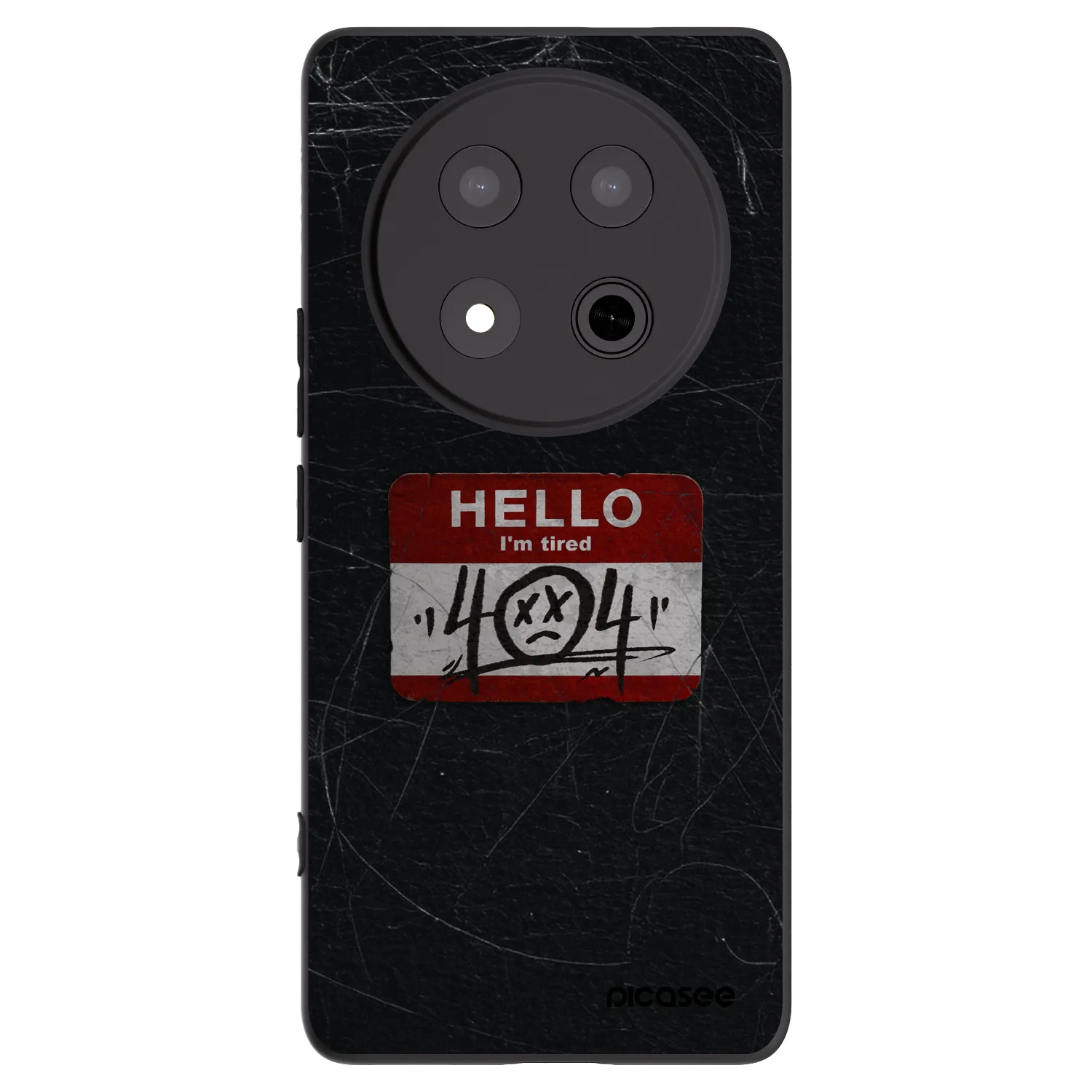 Picasee crna silikonska maskica za Honor Magic7 Lite 5G - HELLO 404