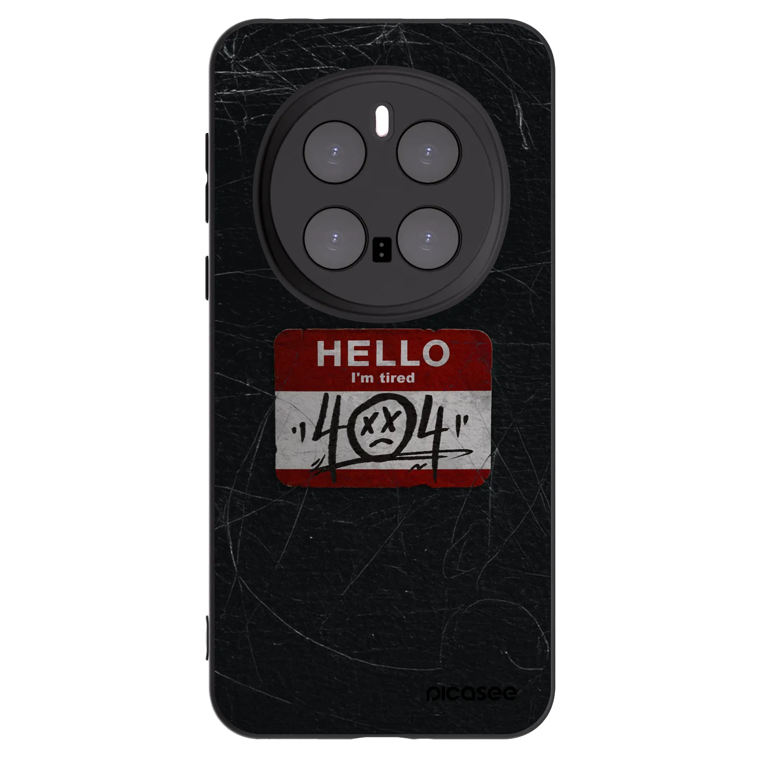 Picasee crna silikonska maskica za Honor Magic7 Pro 5G - HELLO 404