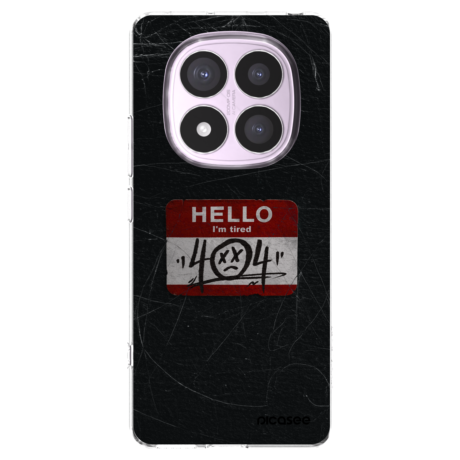 Picasee silikonska prozirna maskica za Xiaomi Redmi Note 14 Pro 4G - HELLO 404