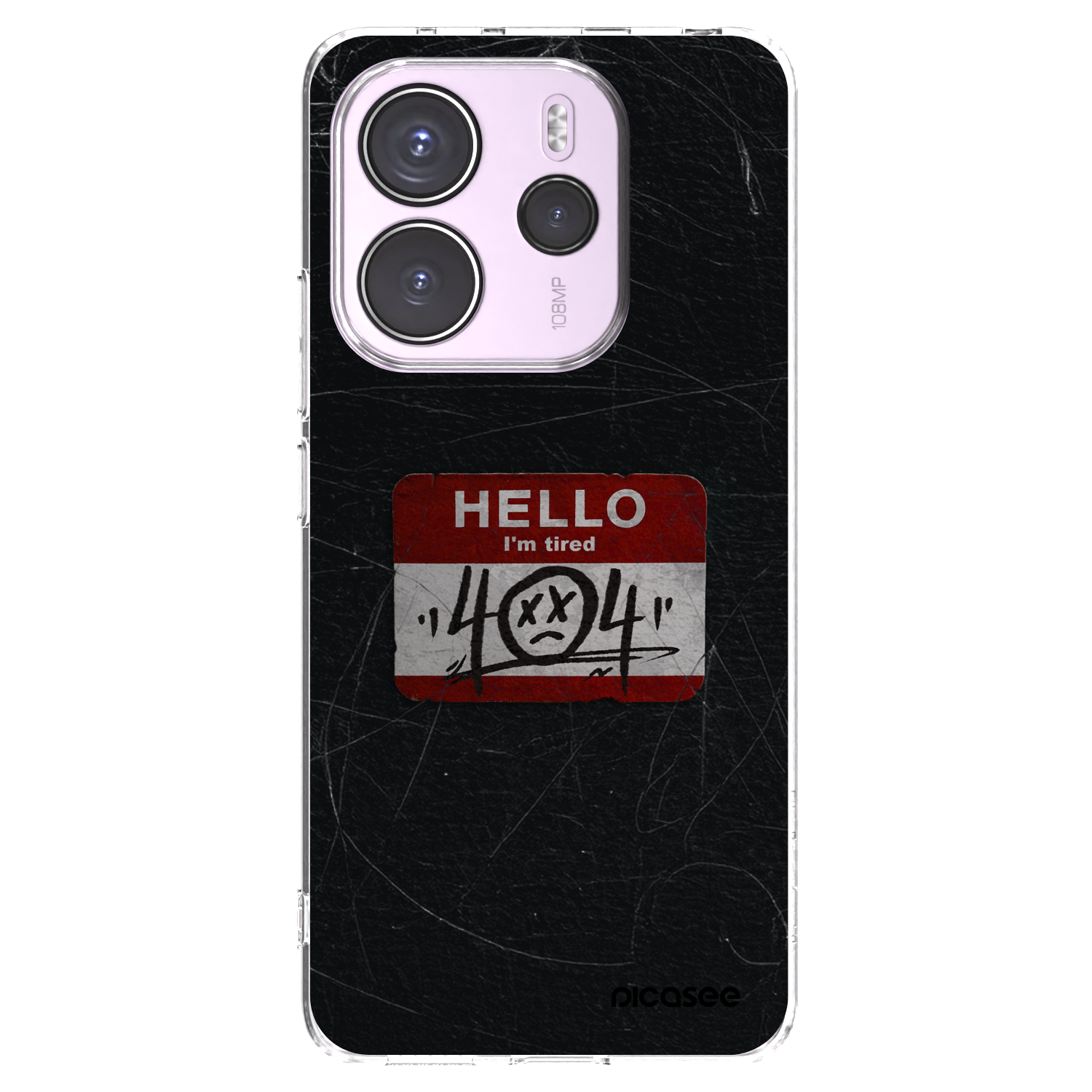 Picasee silikonska prozirna maskica za Xiaomi Redmi Note 14 4G - HELLO 404