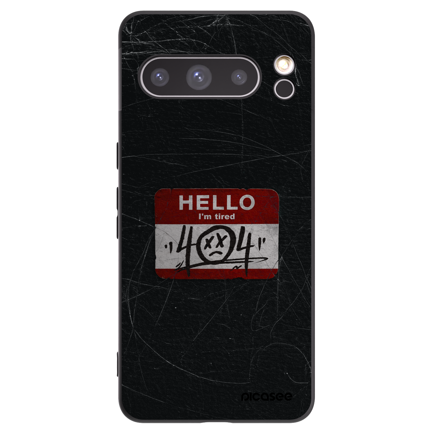 Picasee crna silikonska maskica za Google Pixel 8 Pro - HELLO 404