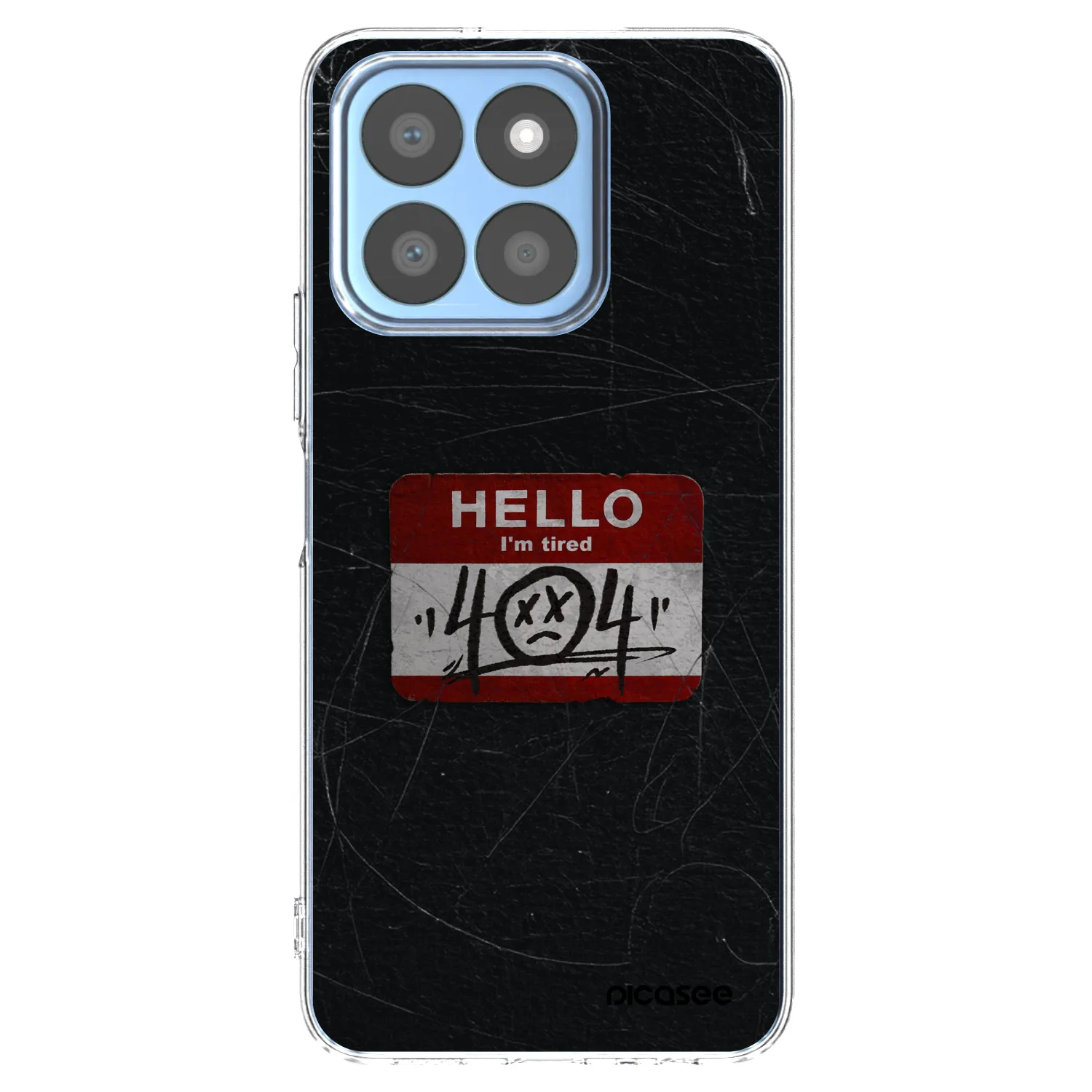 Picasee silikonska prozirna maskica za Honor X8c - HELLO 404