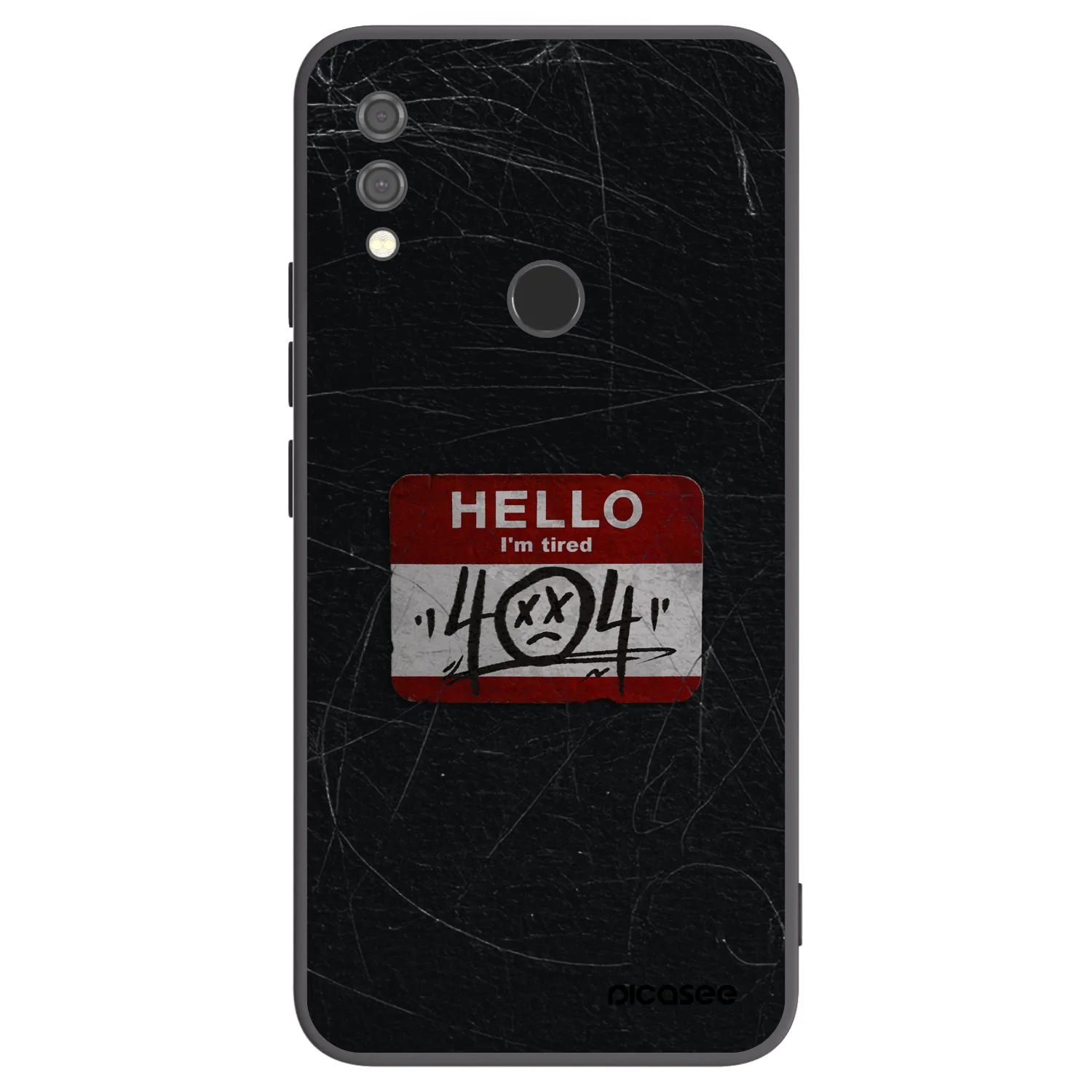 Picasee crna silikonska maskica za Xiaomi Redmi Note 7 - HELLO 404