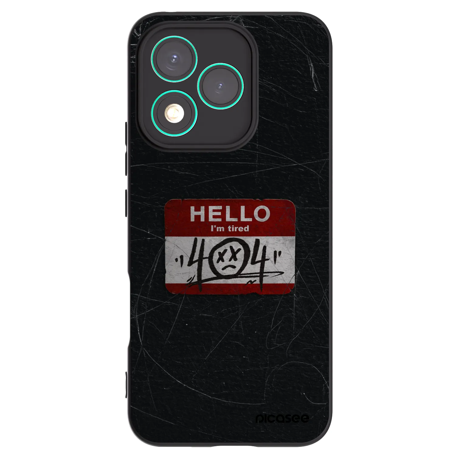 Picasee crna silikonska maskica za Honor 400 Lite 5G - HELLO 404