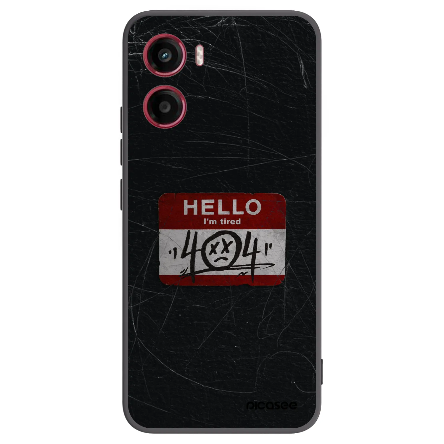Picasee crna silikonska maskica za Motorola Moto G05 - HELLO 404