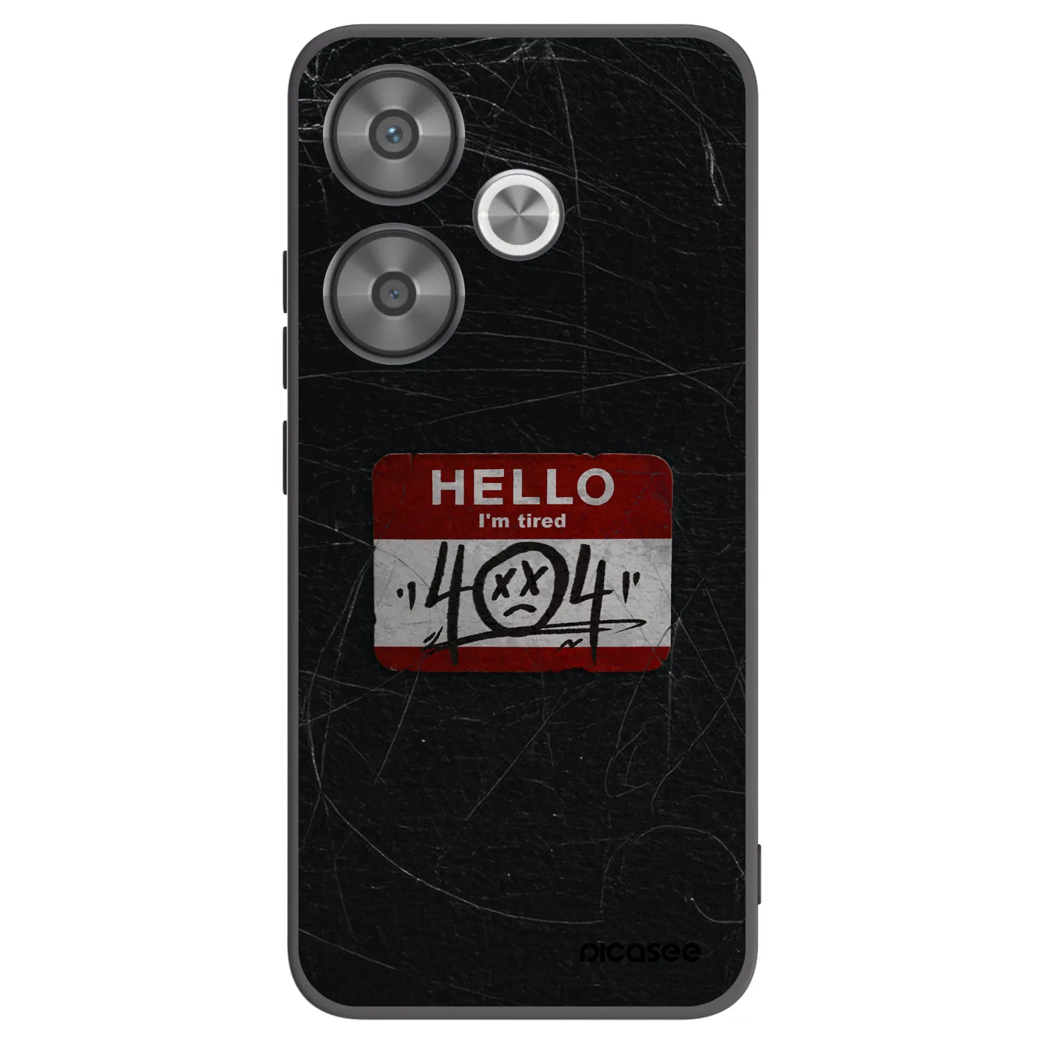 Picasee crna silikonska maskica za Xiaomi Poco F6 - HELLO 404