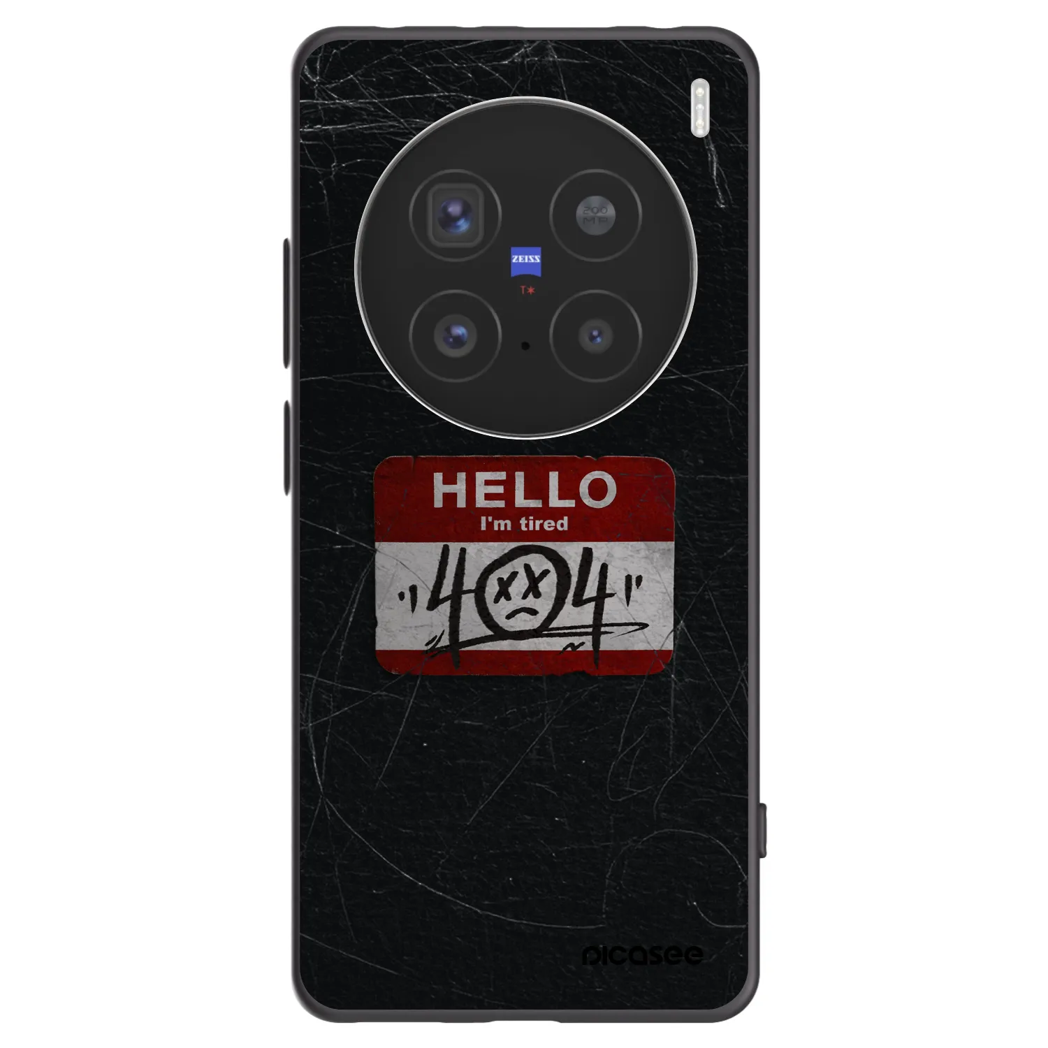 Picasee crna silikonska maskica za Vivo X200 Pro - HELLO 404