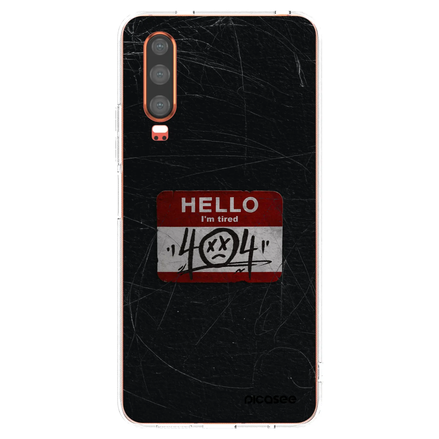 Picasee silikonska prozirna maskica za Huawei P30 - HELLO 404