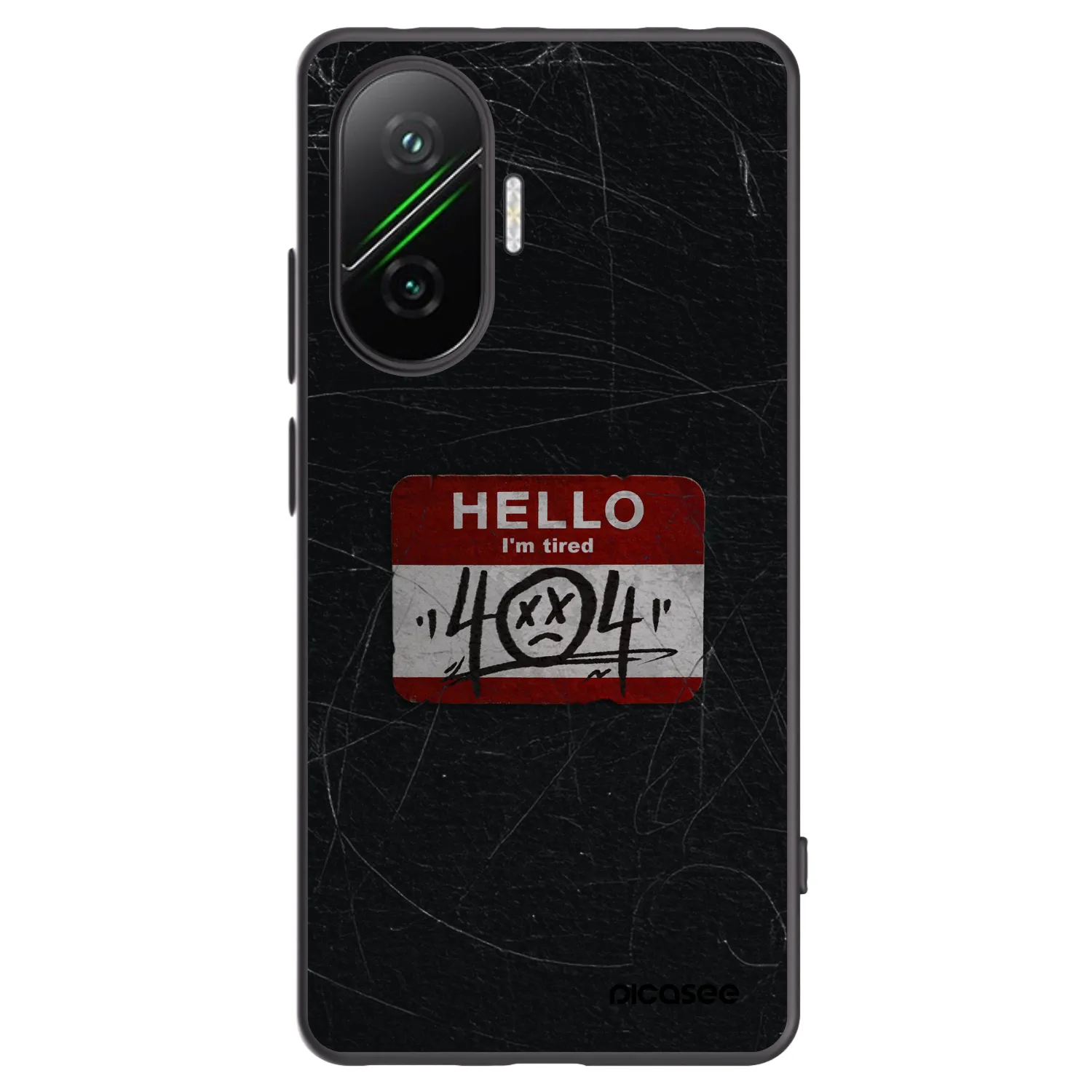 Picasee crna silikonska maskica za Xiaomi Poco F7 Pro 5G - HELLO 404