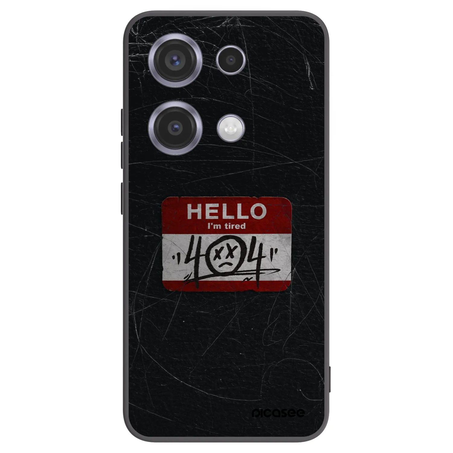 Picasee crna silikonska maskica za Xiaomi Redmi Note 14S - HELLO 404