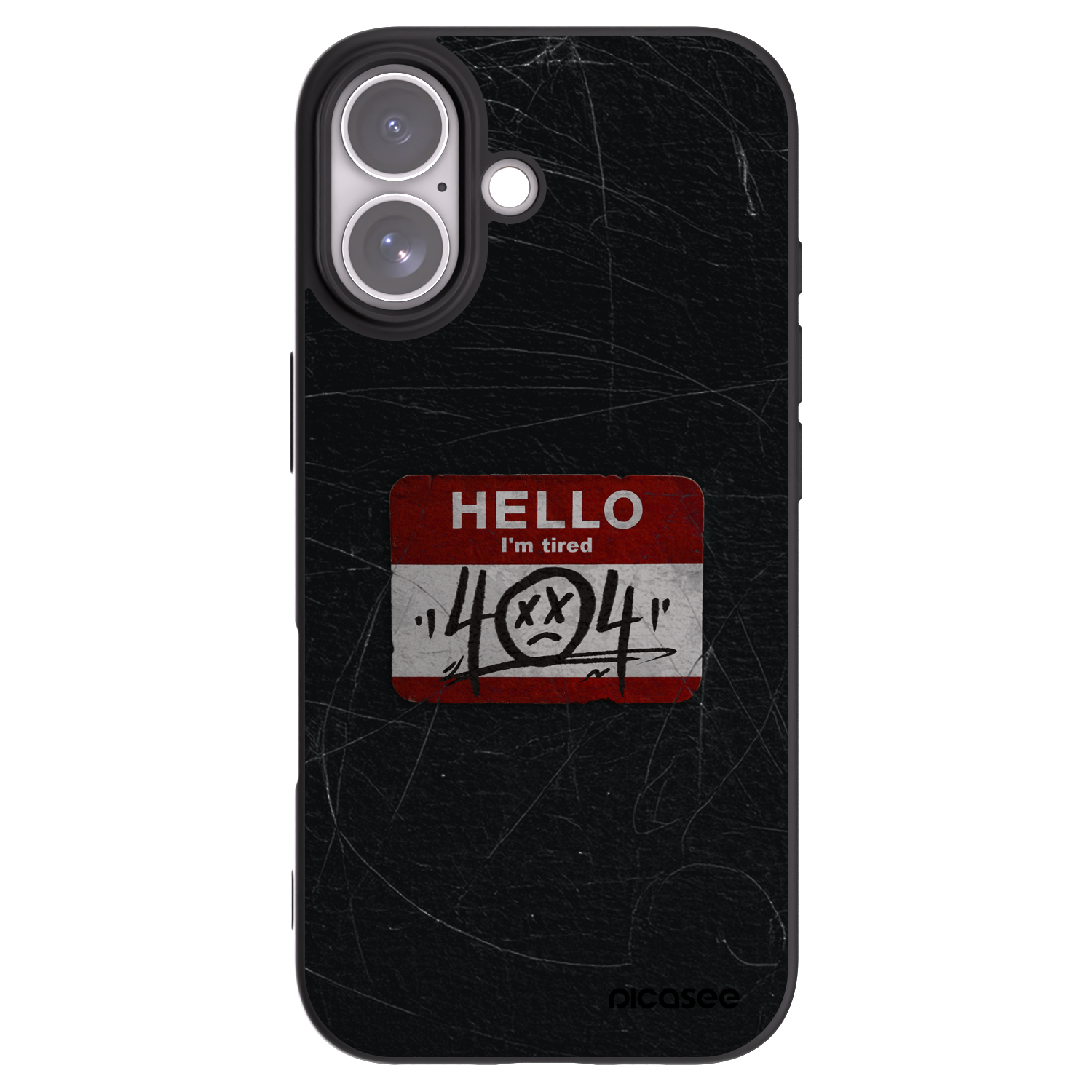 Picasee crna silikonska maskica za Apple iPhone 17 - HELLO 404