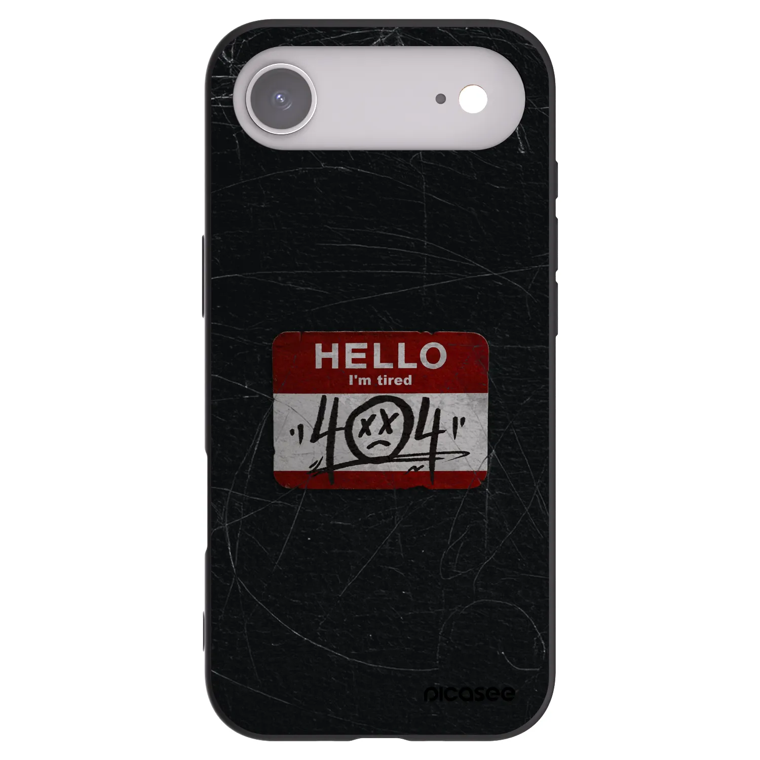 Picasee crna silikonska maskica za Apple iPhone Air - HELLO 404