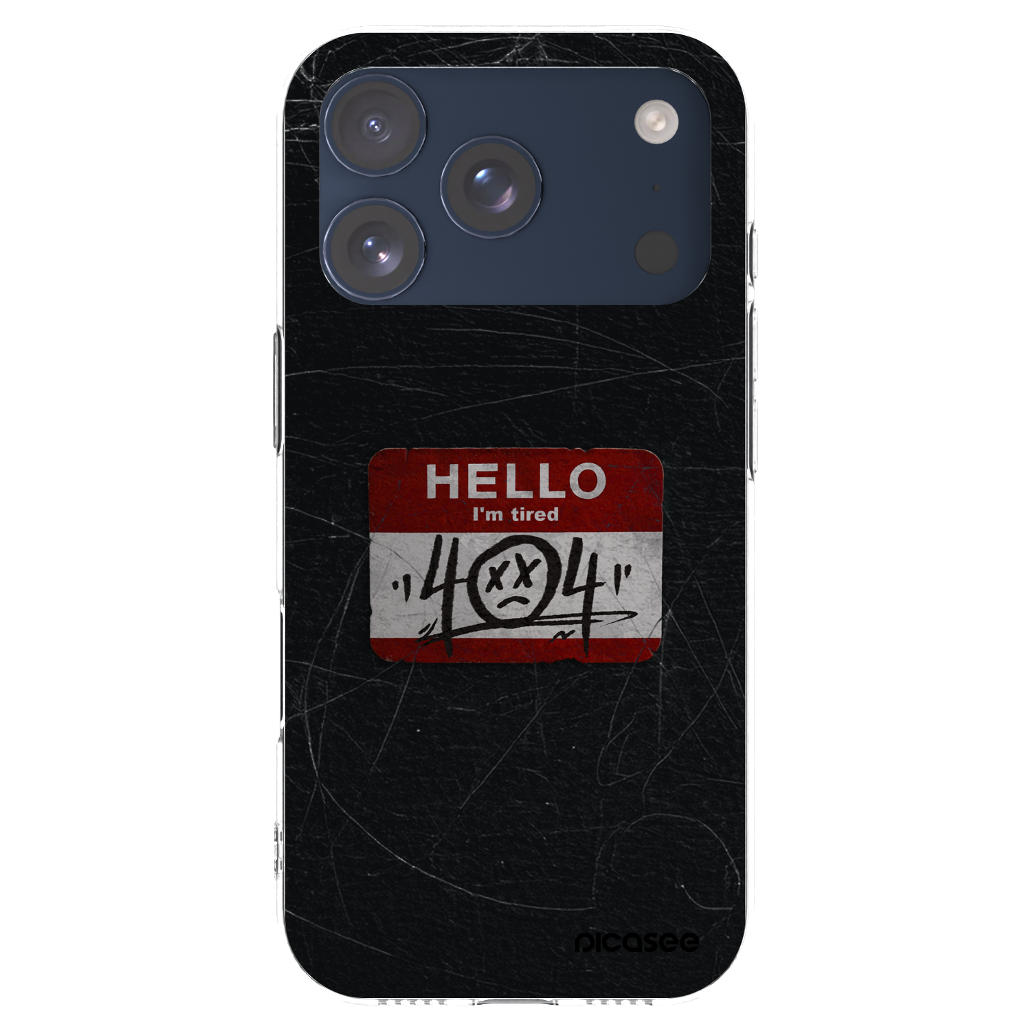 Picasee silikonska prozirna maskica za Apple iPhone 17 Pro - HELLO 404