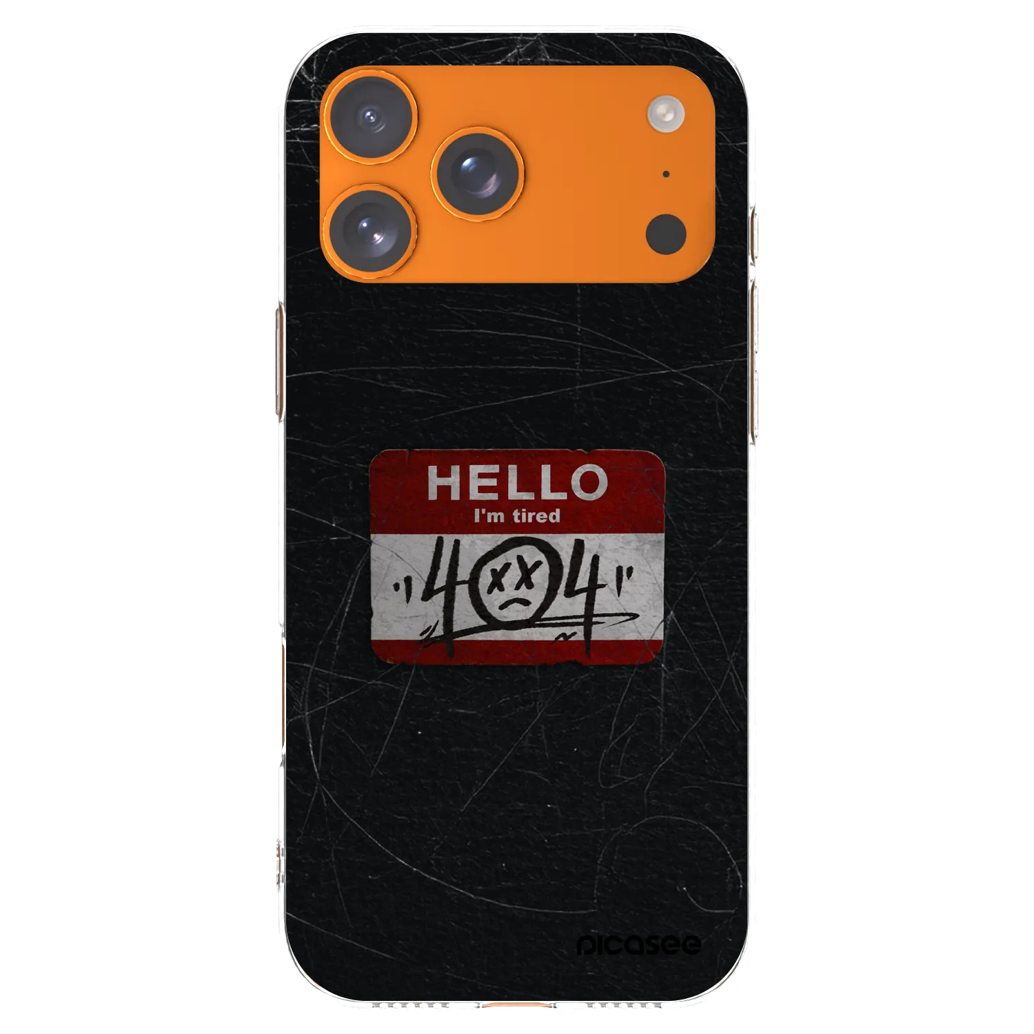 Picasee silikonska prozirna maskica za Apple iPhone 17 Pro Max - HELLO 404