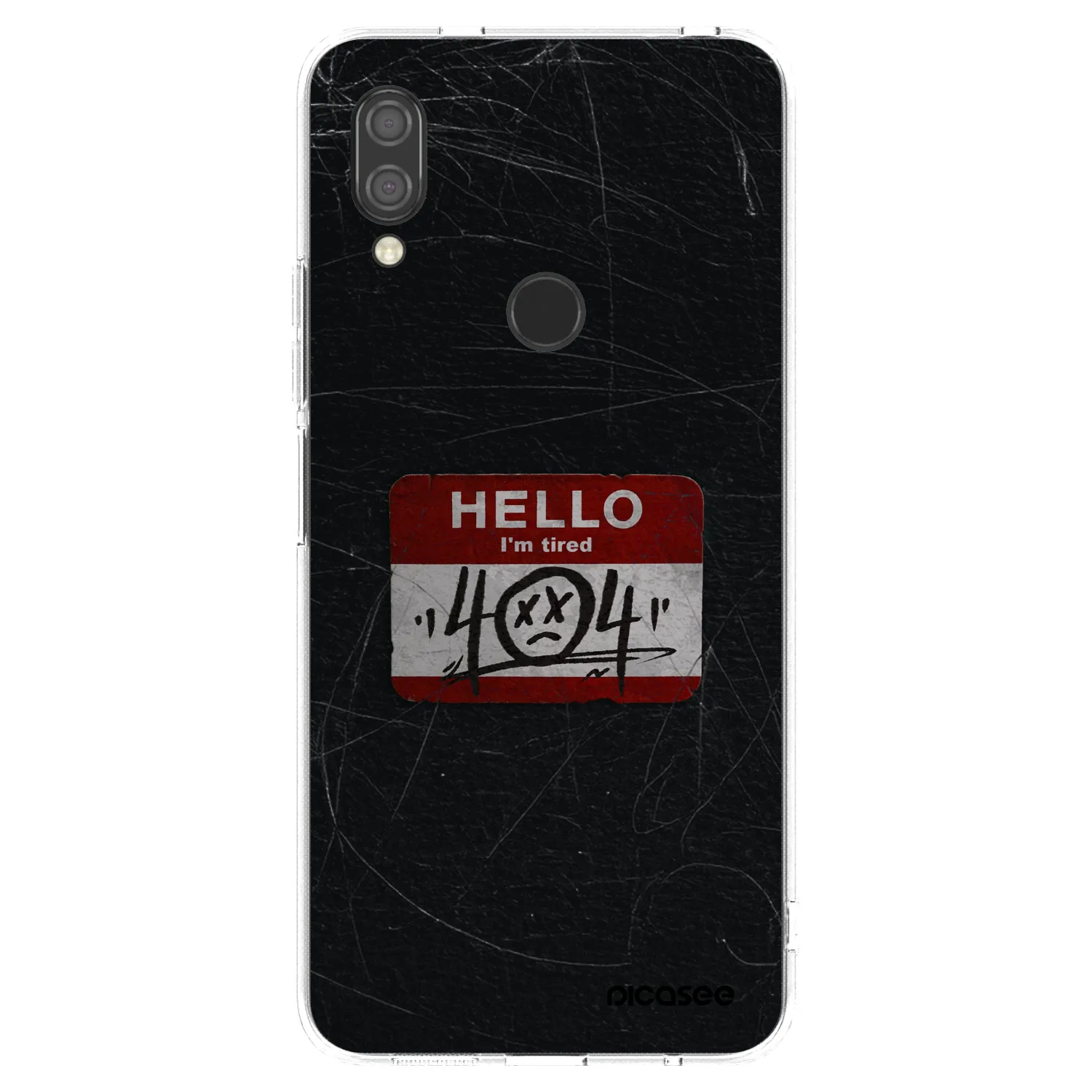 Picasee silikonska prozirna maskica za Xiaomi Redmi 7 - HELLO 404