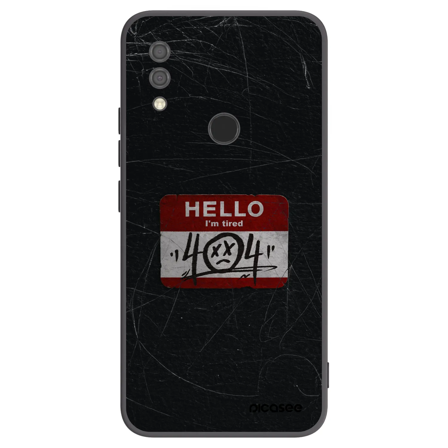Picasee crna silikonska maskica za Xiaomi Redmi 7 - HELLO 404