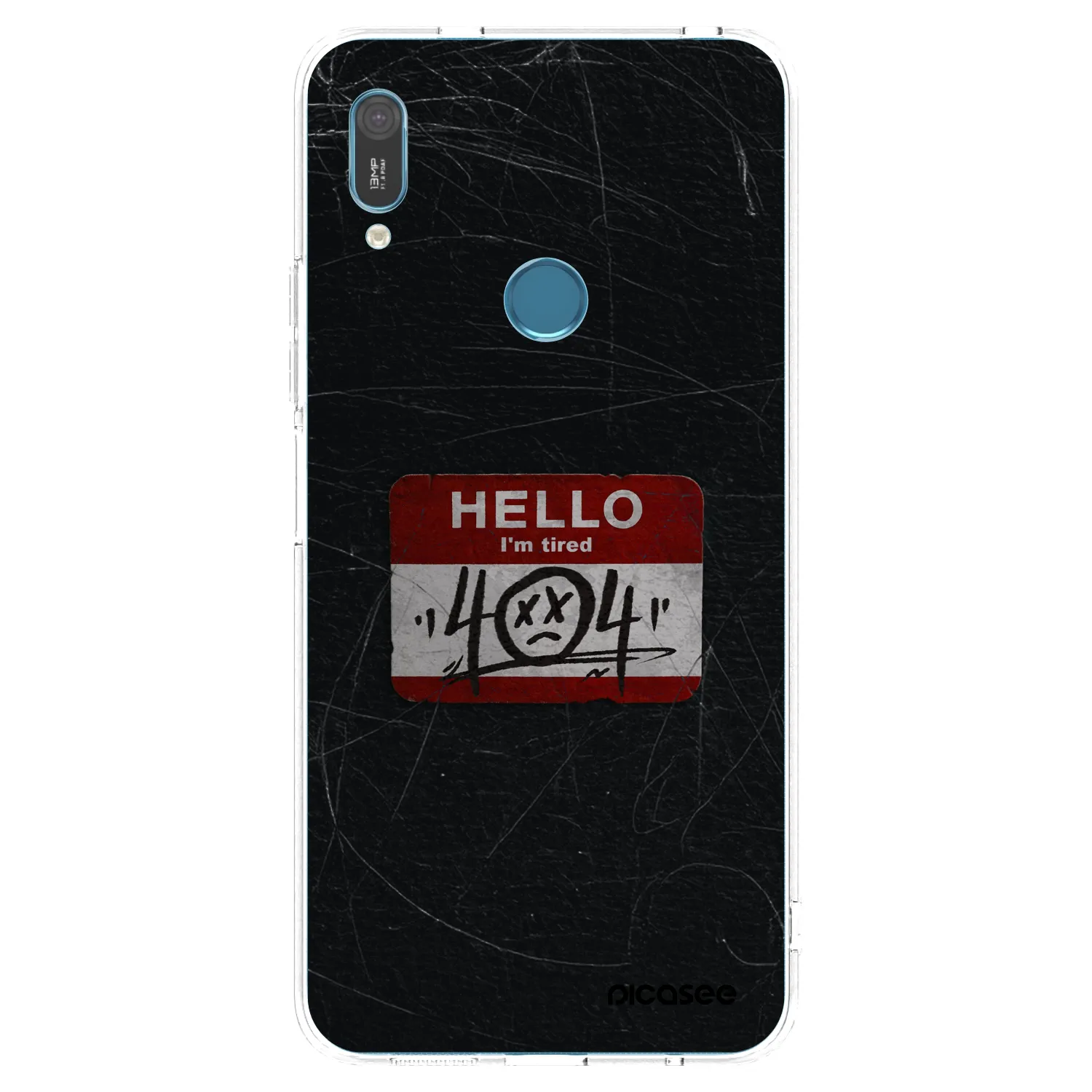 Picasee silikonska prozirna maskica za Huawei Y6 2019 - HELLO 404