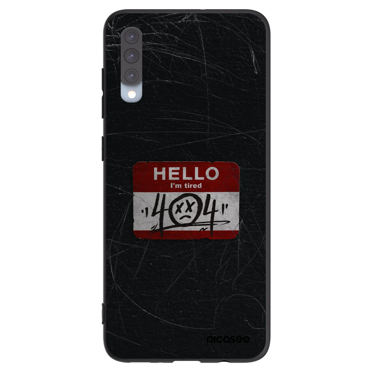 Picasee crna silikonska maskica za Samsung Galaxy A70 A705F - HELLO 404