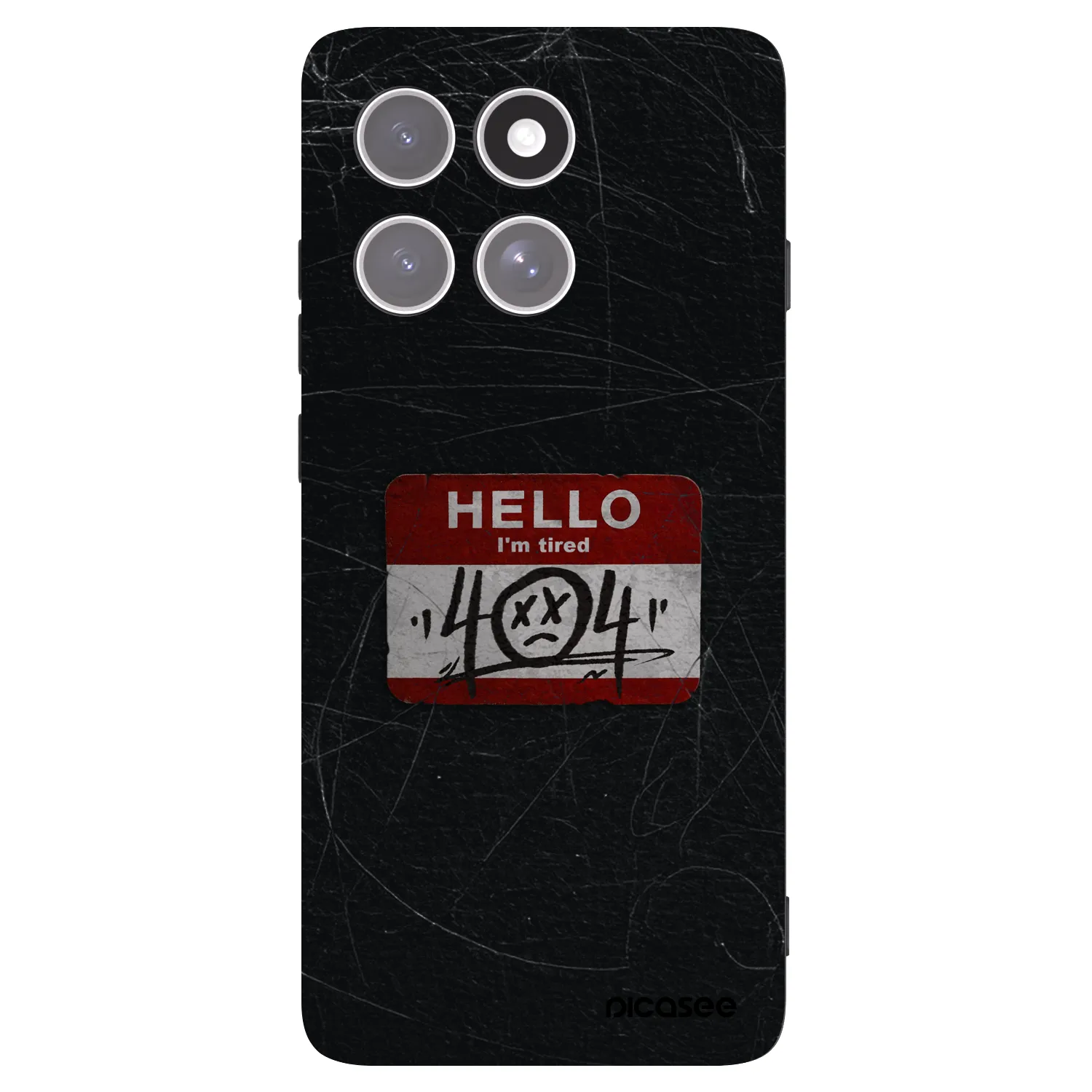 Picasee crna silikonska maskica za Motorola Edge 60 Pro - HELLO 404