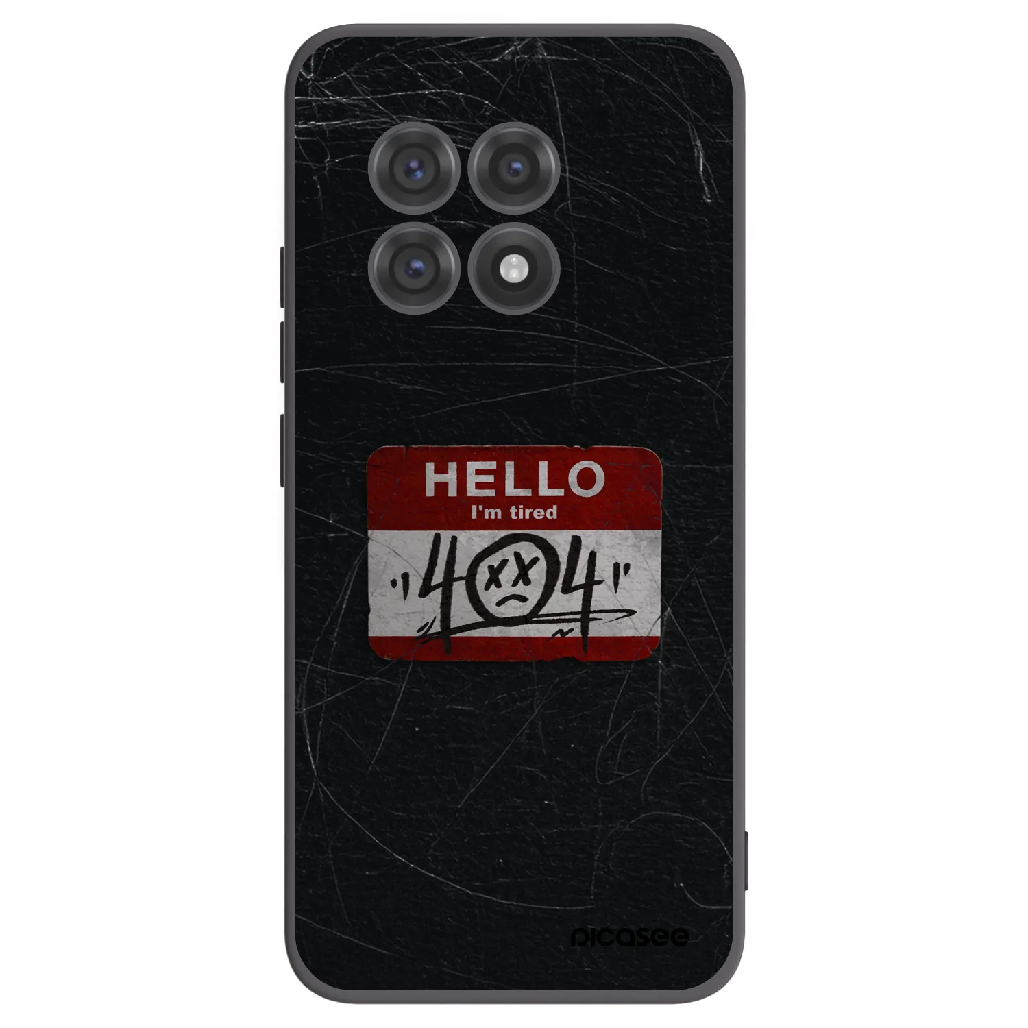 Picasee crna silikonska maskica za OnePlus 13R 5G - HELLO 404