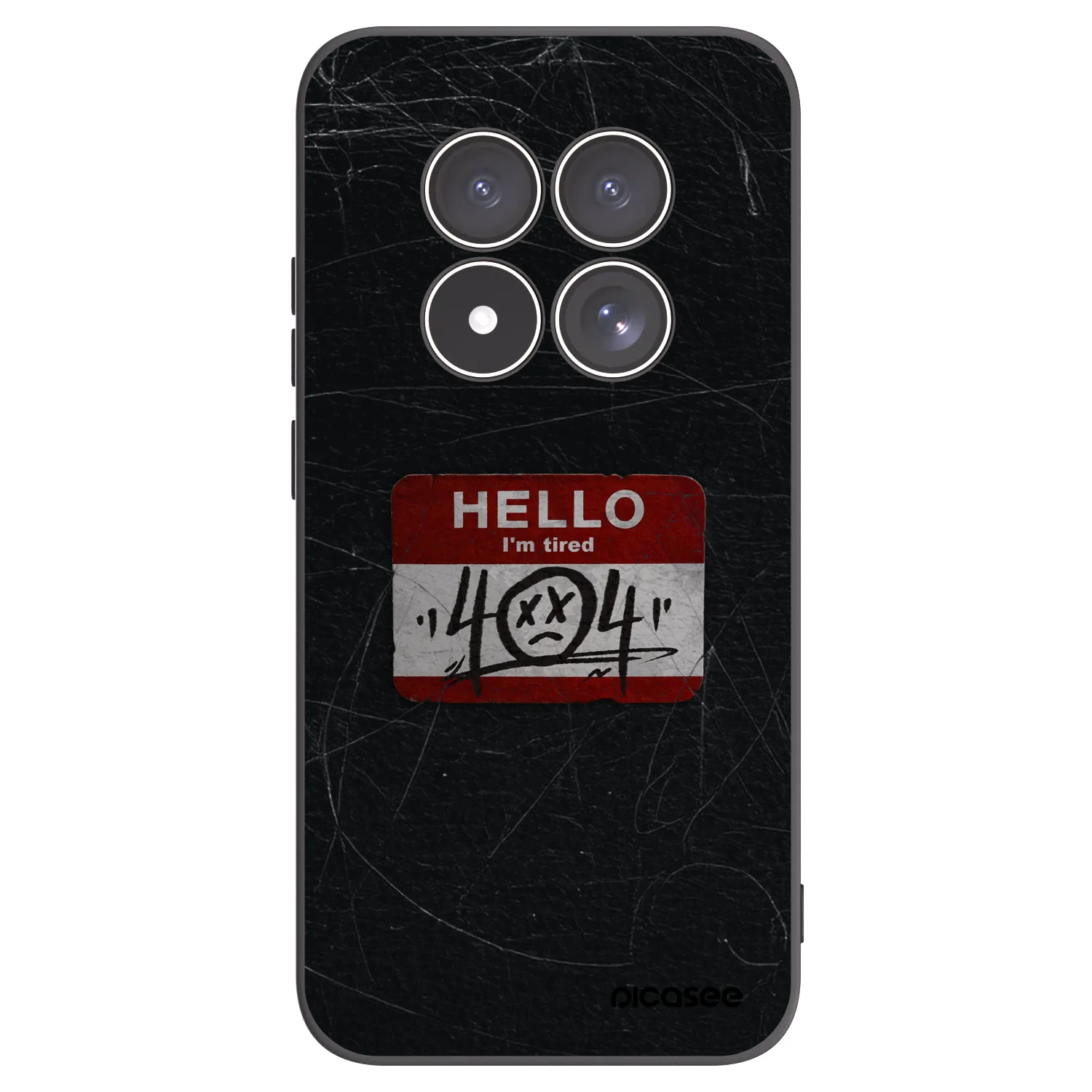 Picasee crna silikonska maskica za Xiaomi Redmi Note 15 Pro 4G - HELLO 404
