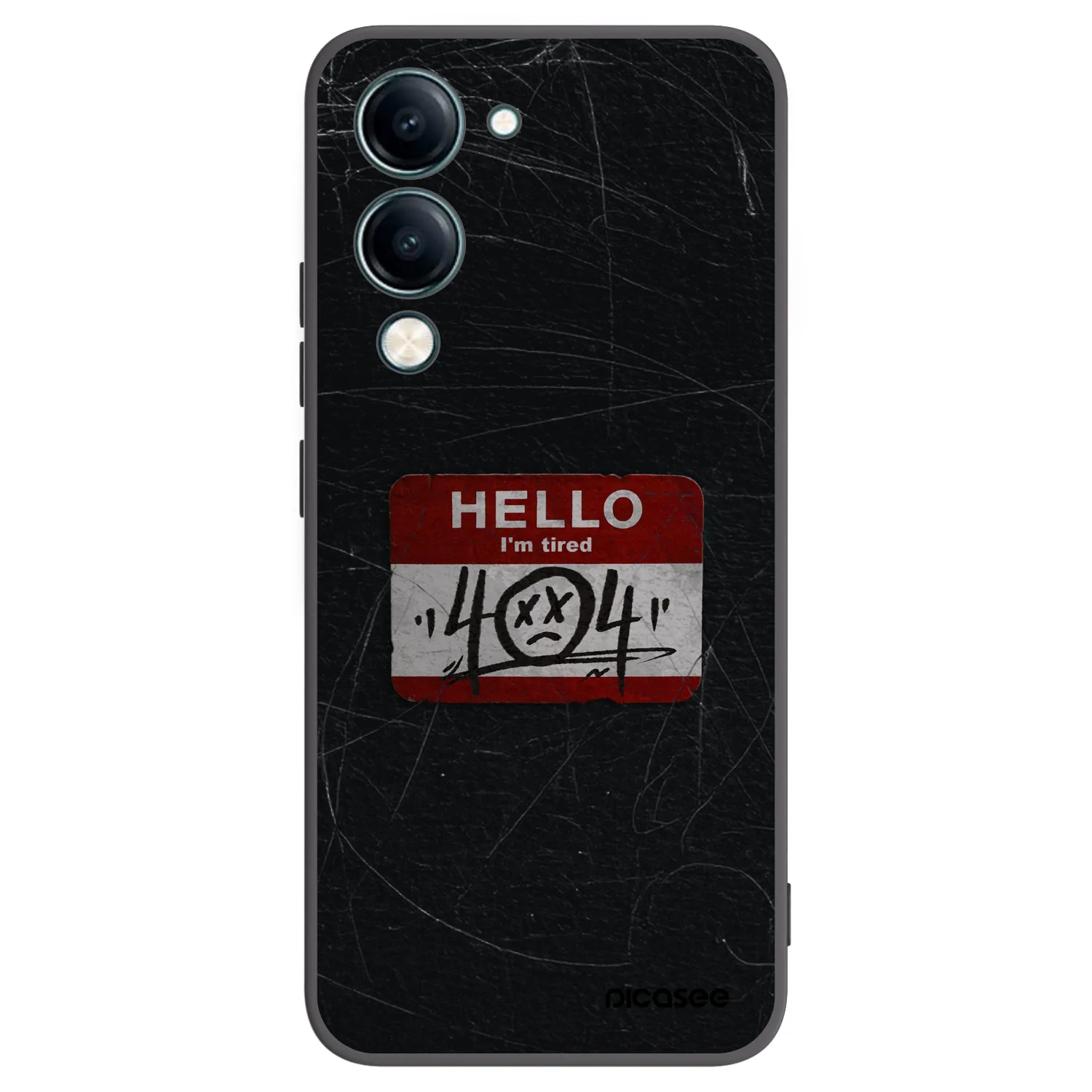 Picasee crna silikonska maskica za Vivo Y29s 5G - HELLO 404