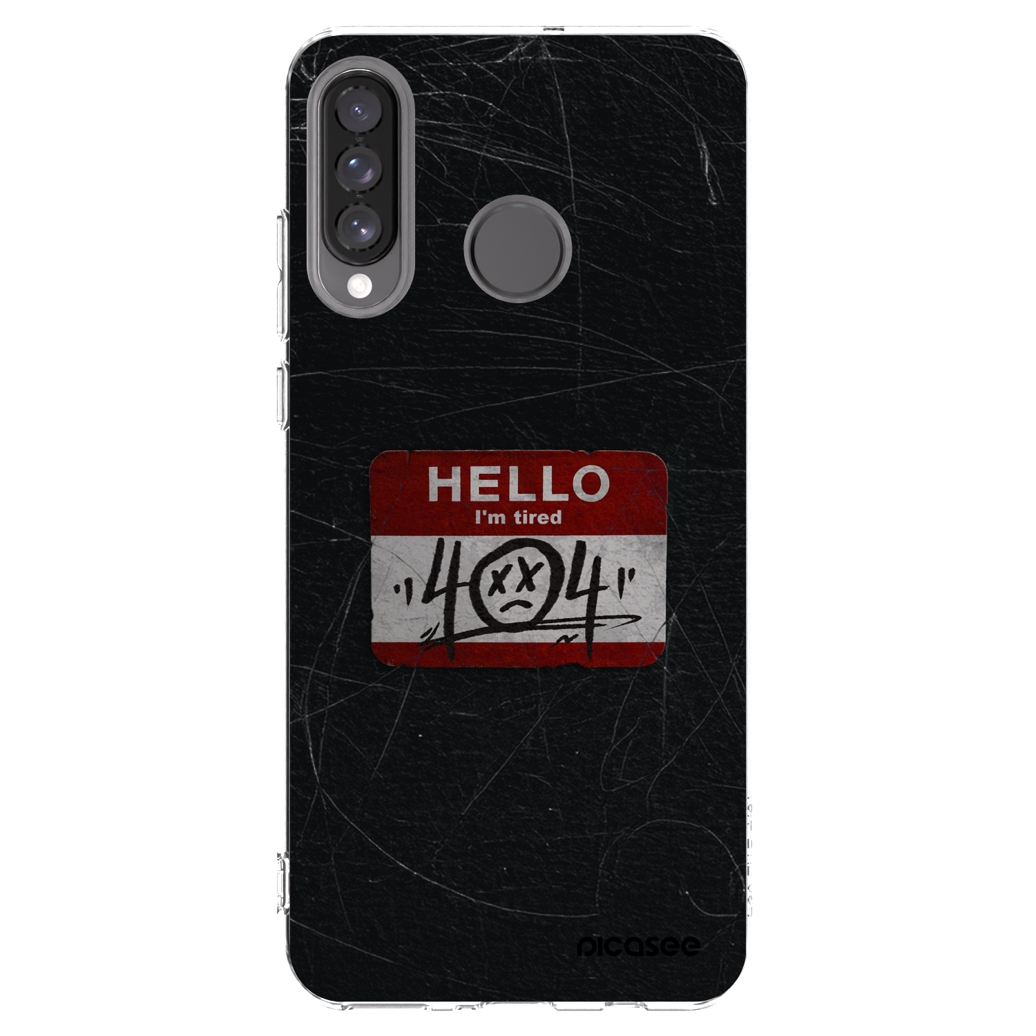 Picasee silikonska prozirna maskica za Huawei P30 Lite - HELLO 404