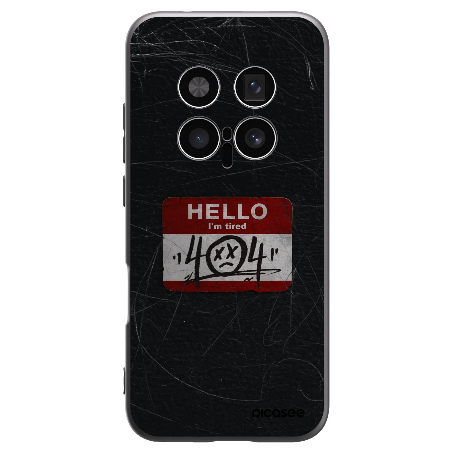 Picasee crna silikonska maskica za Honor Magic8 Pro 5G - HELLO 404