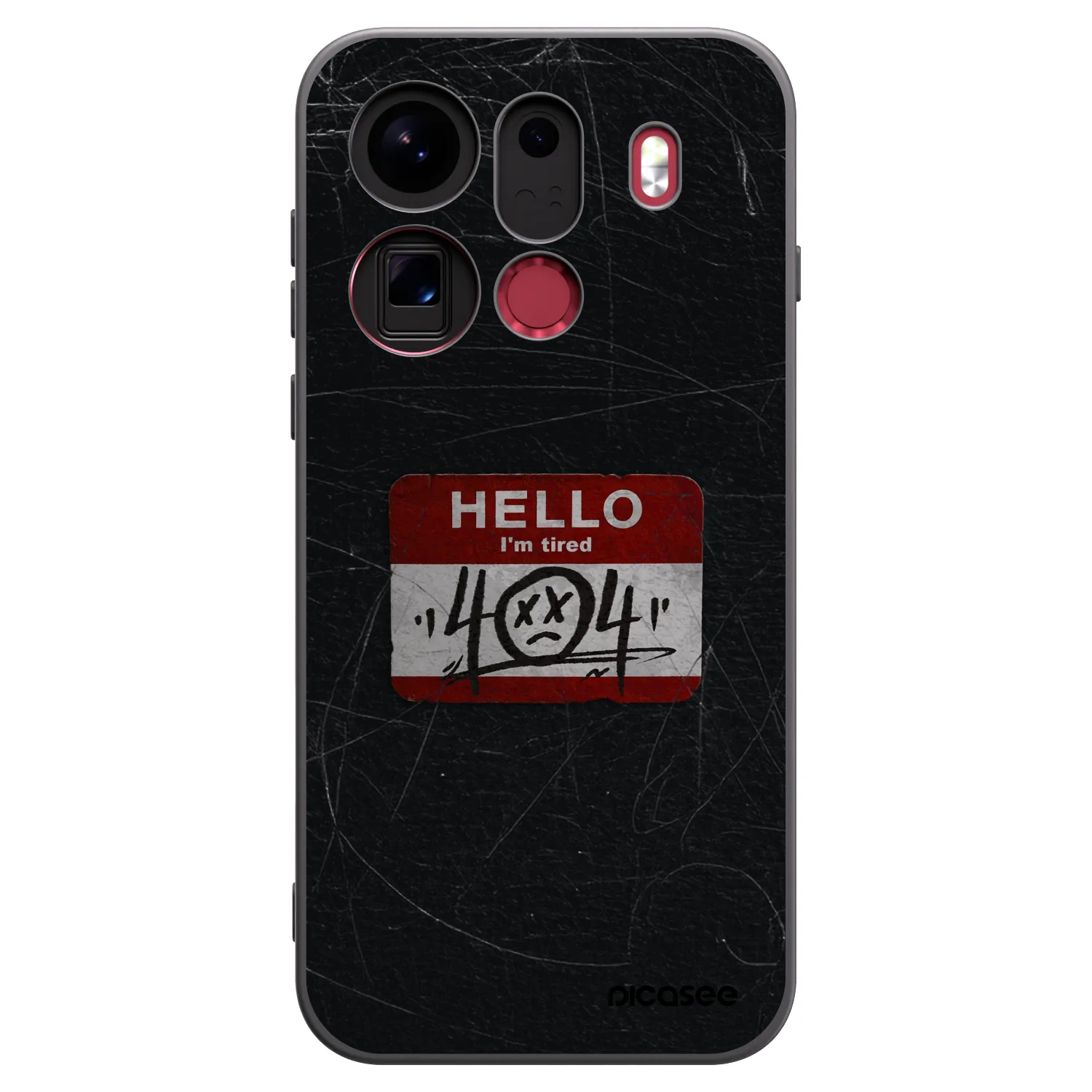 Picasee crna silikonska maskica za OPPO Find X9 Pro - HELLO 404