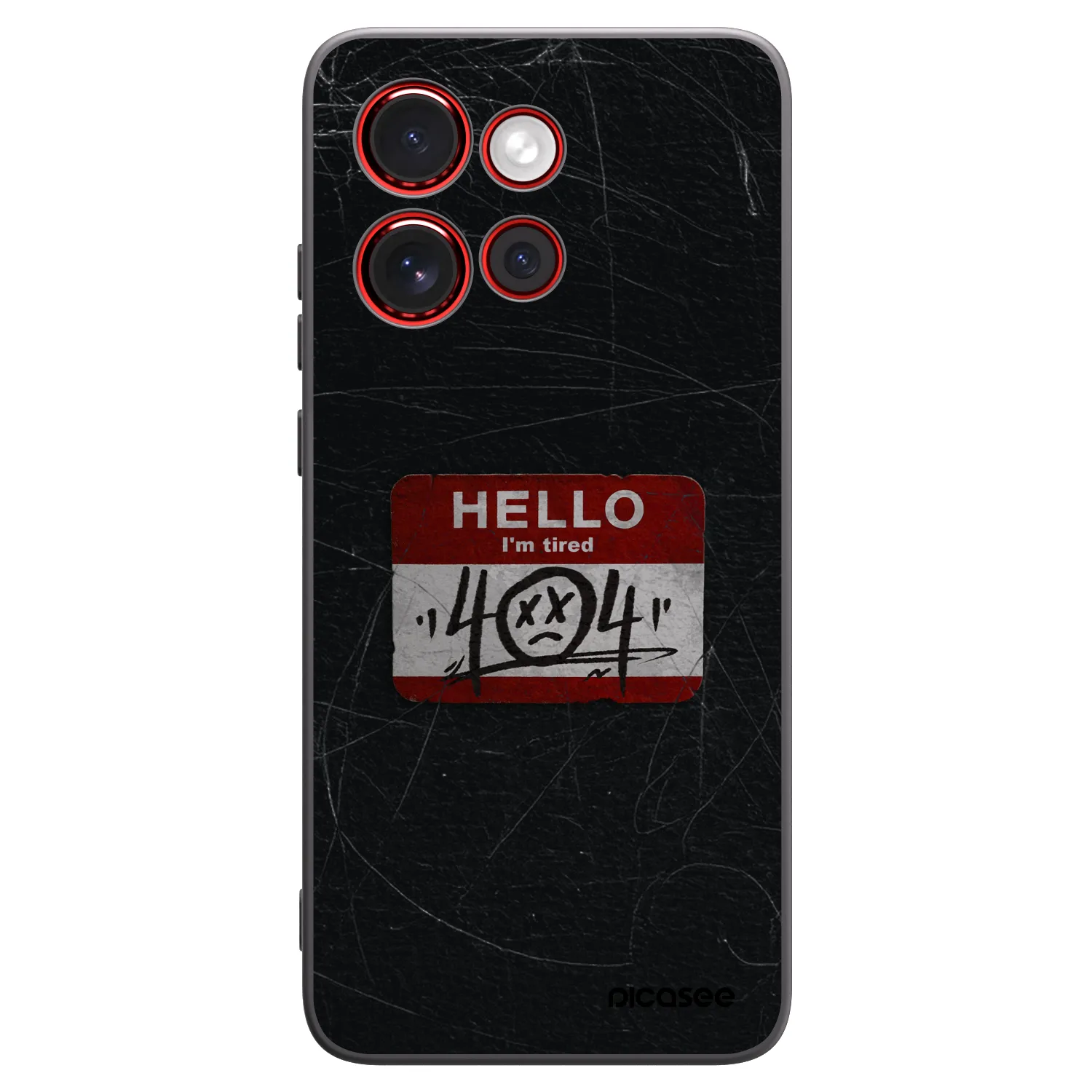 Picasee crna silikonska maskica za Motorola Edge 60 Neo 5G - HELLO 404