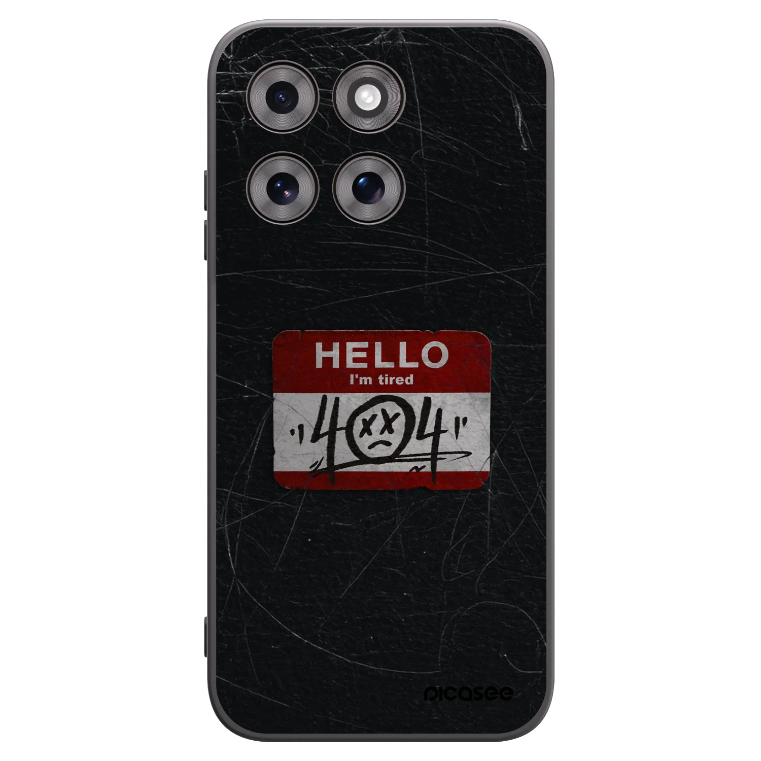 Picasee crna silikonska maskica za Motorola Moto G77 - HELLO 404