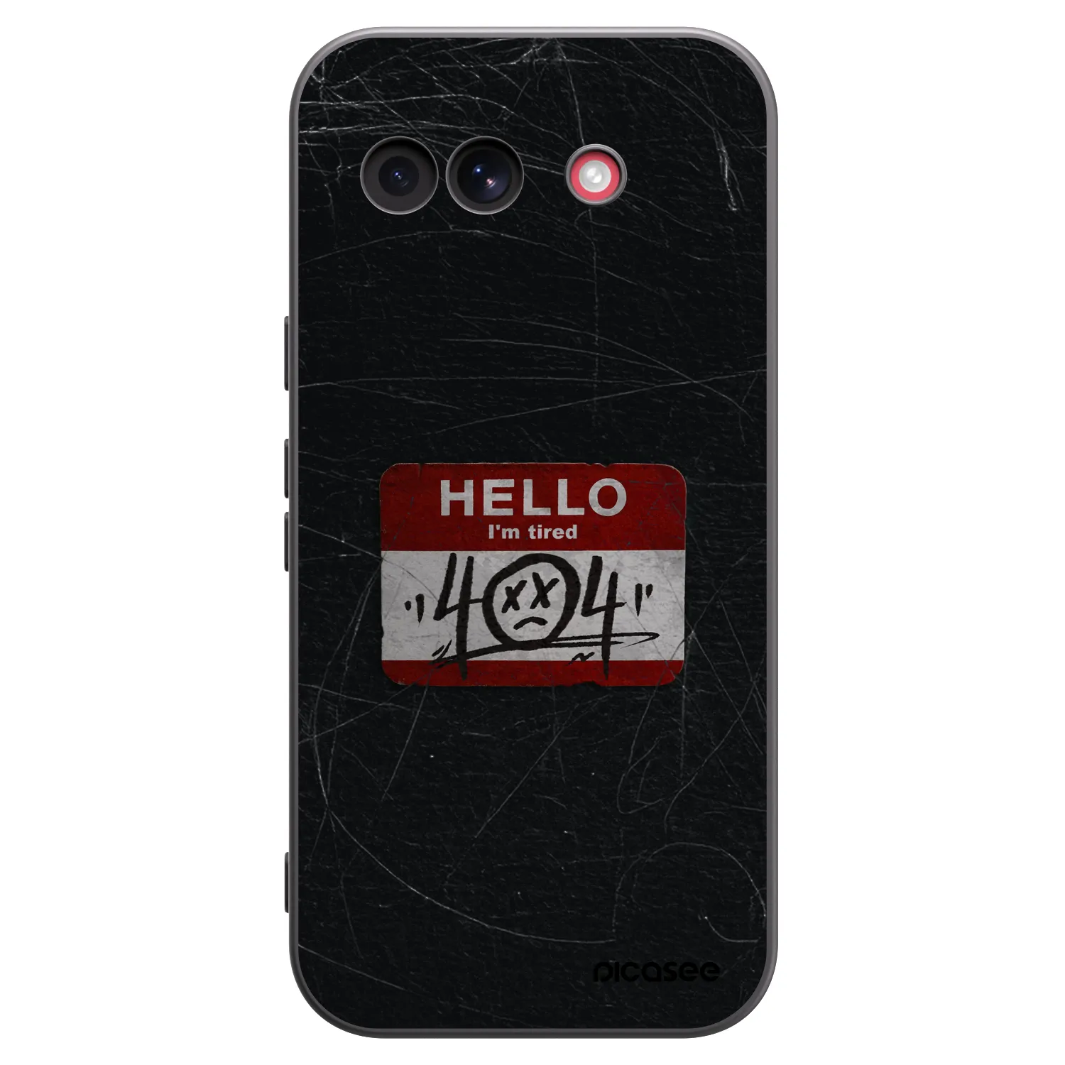 Picasee crna silikonska maskica za Google Pixel 10a - HELLO 404