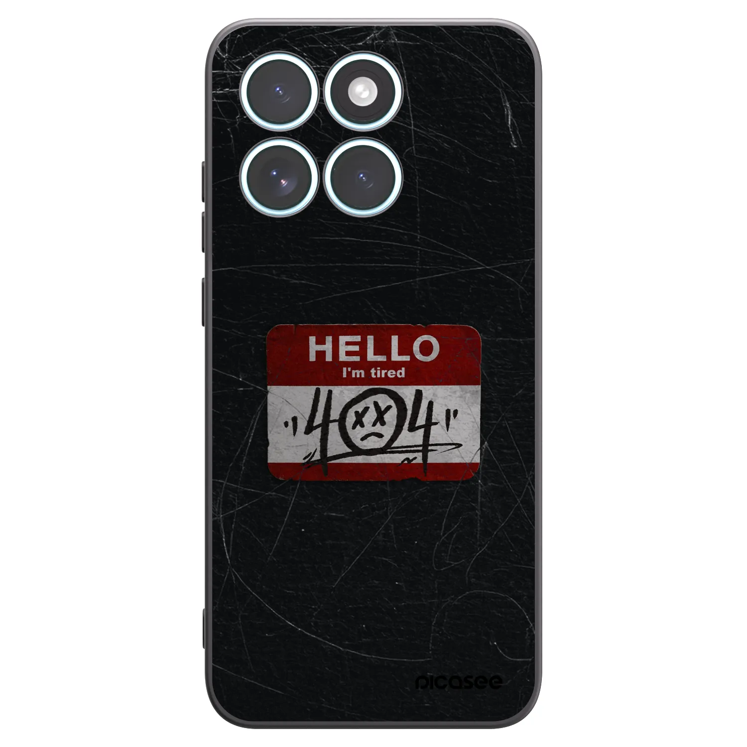 Picasee crna silikonska maskica za Motorola Edge 70 Fusion - HELLO 404