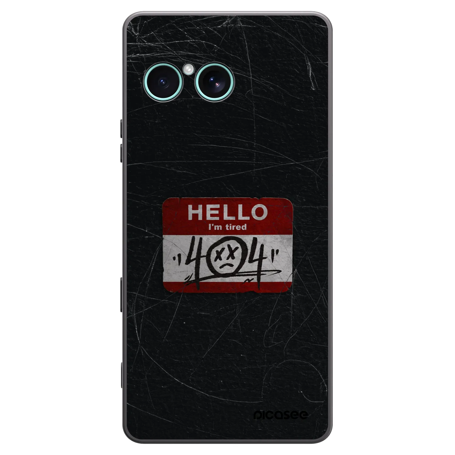 Picasee crna silikonska maskica za Sony Xperia 10 VII - HELLO 404