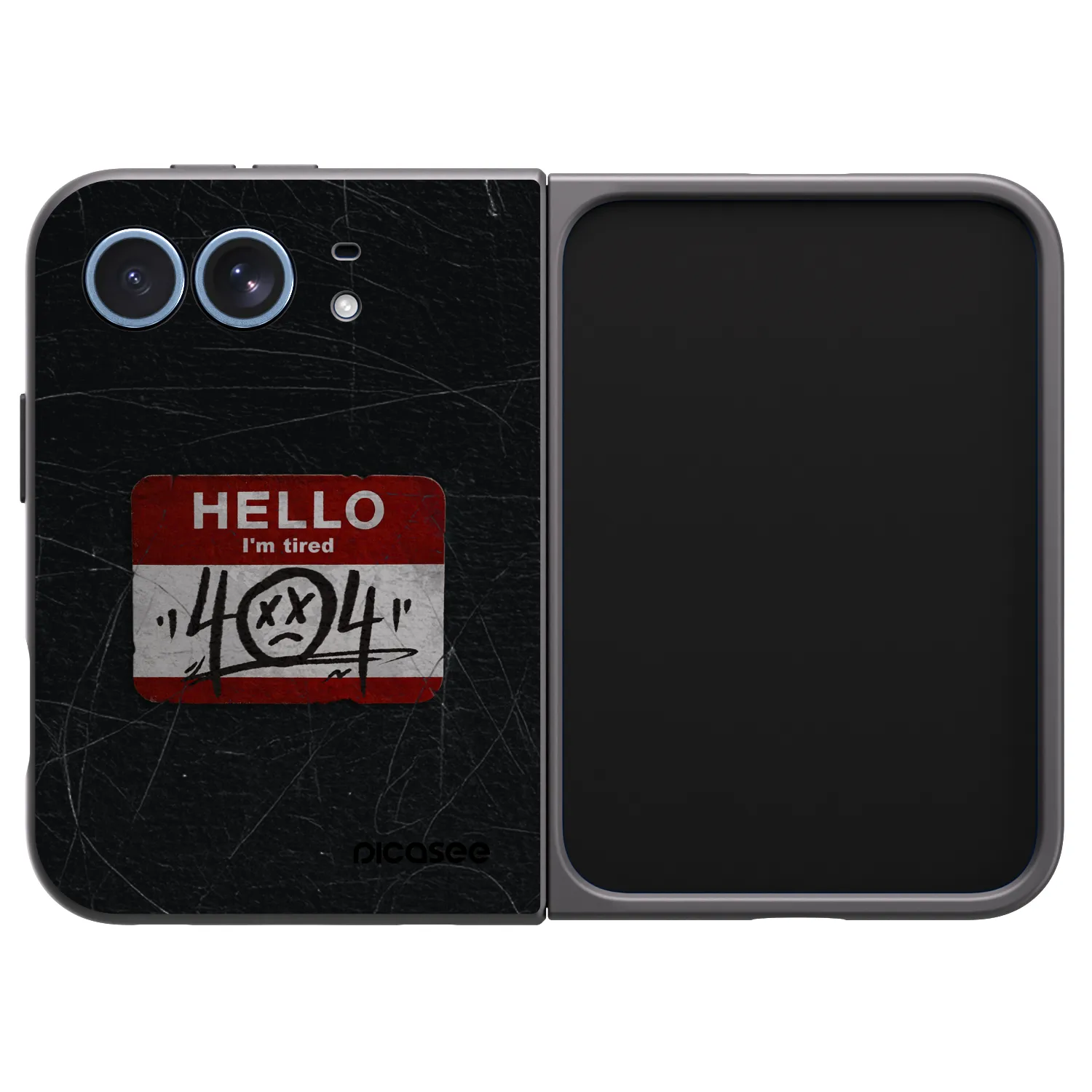 Picasee crna silikonska maskica za Apple iPhone Ultra - HELLO 404