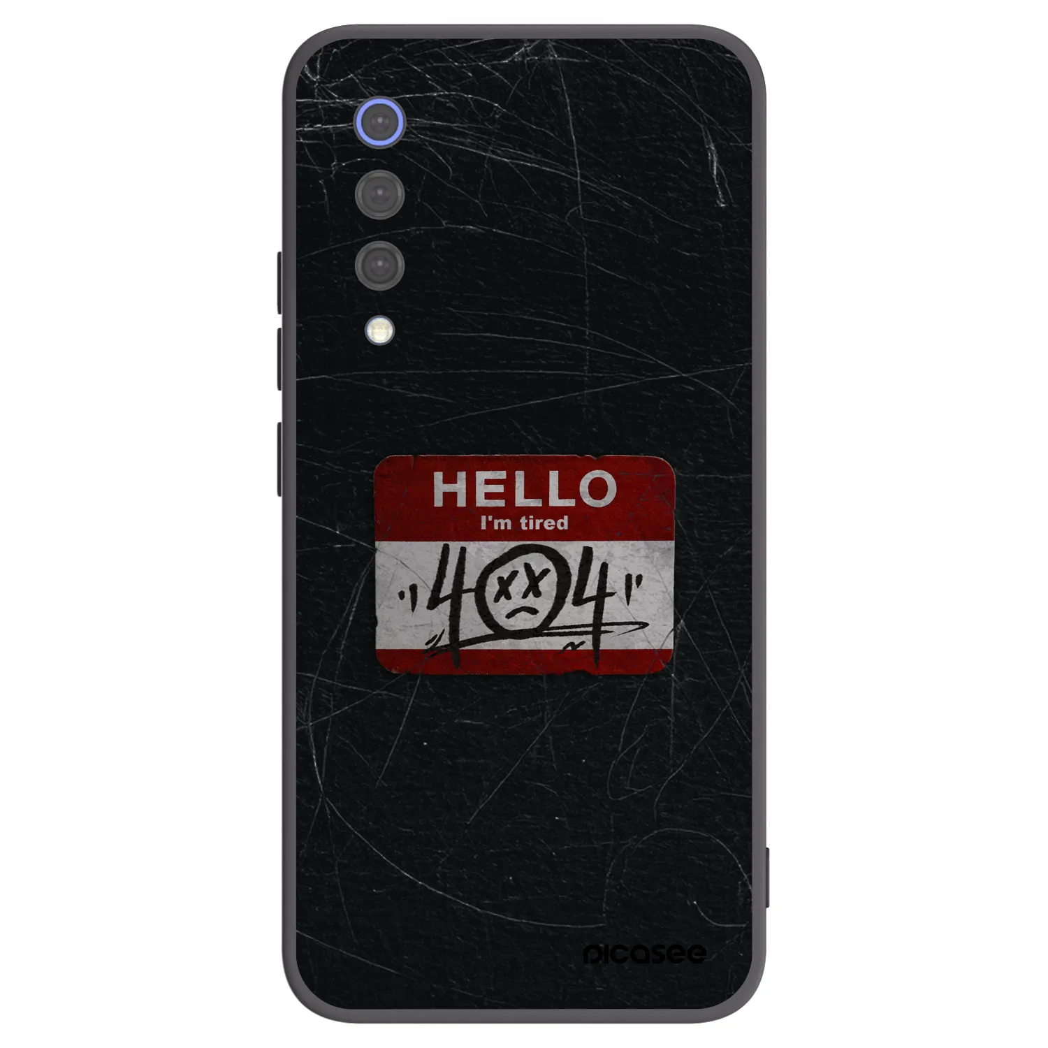 Picasee crna silikonska maskica za Xiaomi Mi 9 SE - HELLO 404