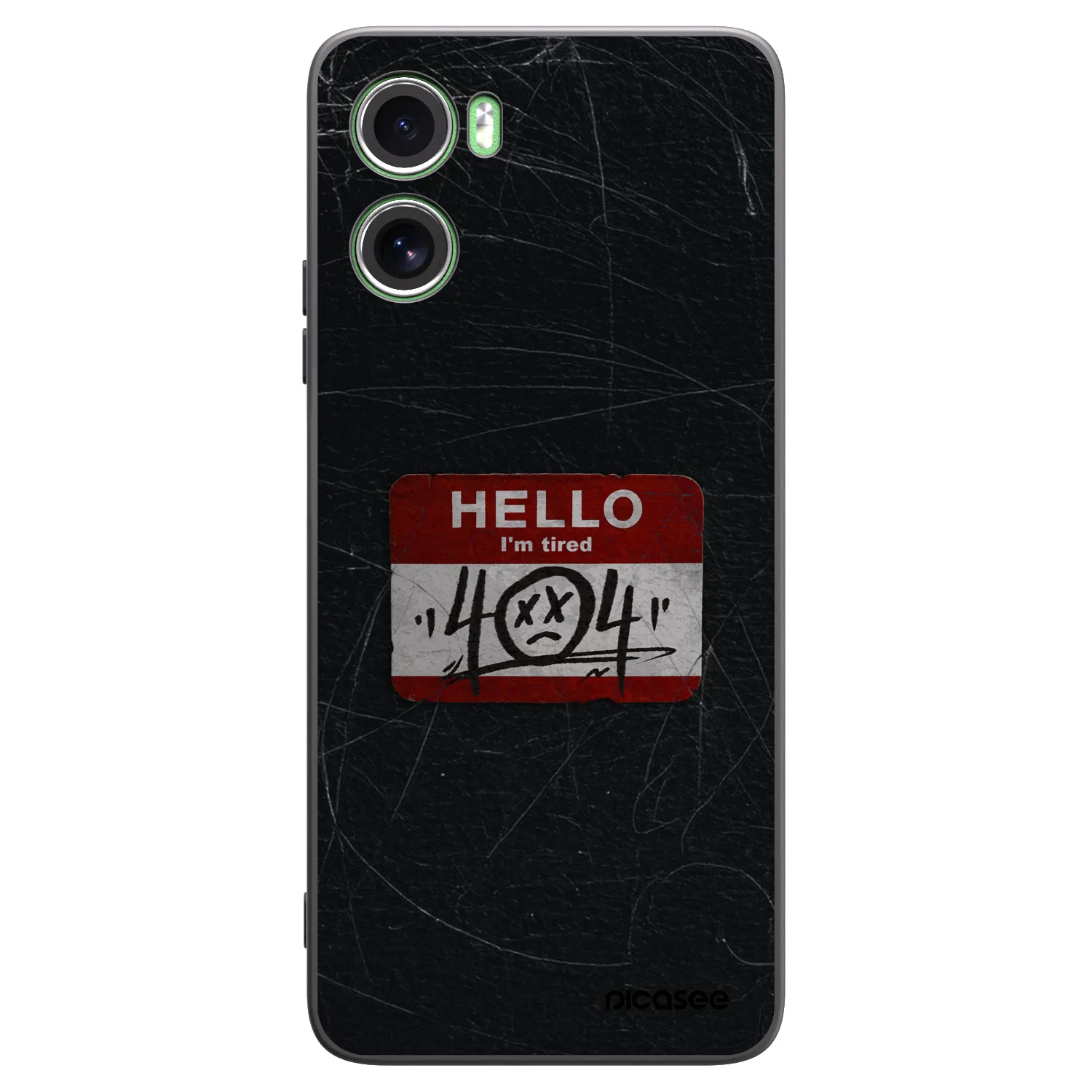 Picasee crna silikonska maskica za Motorola Moto G06 - HELLO 404