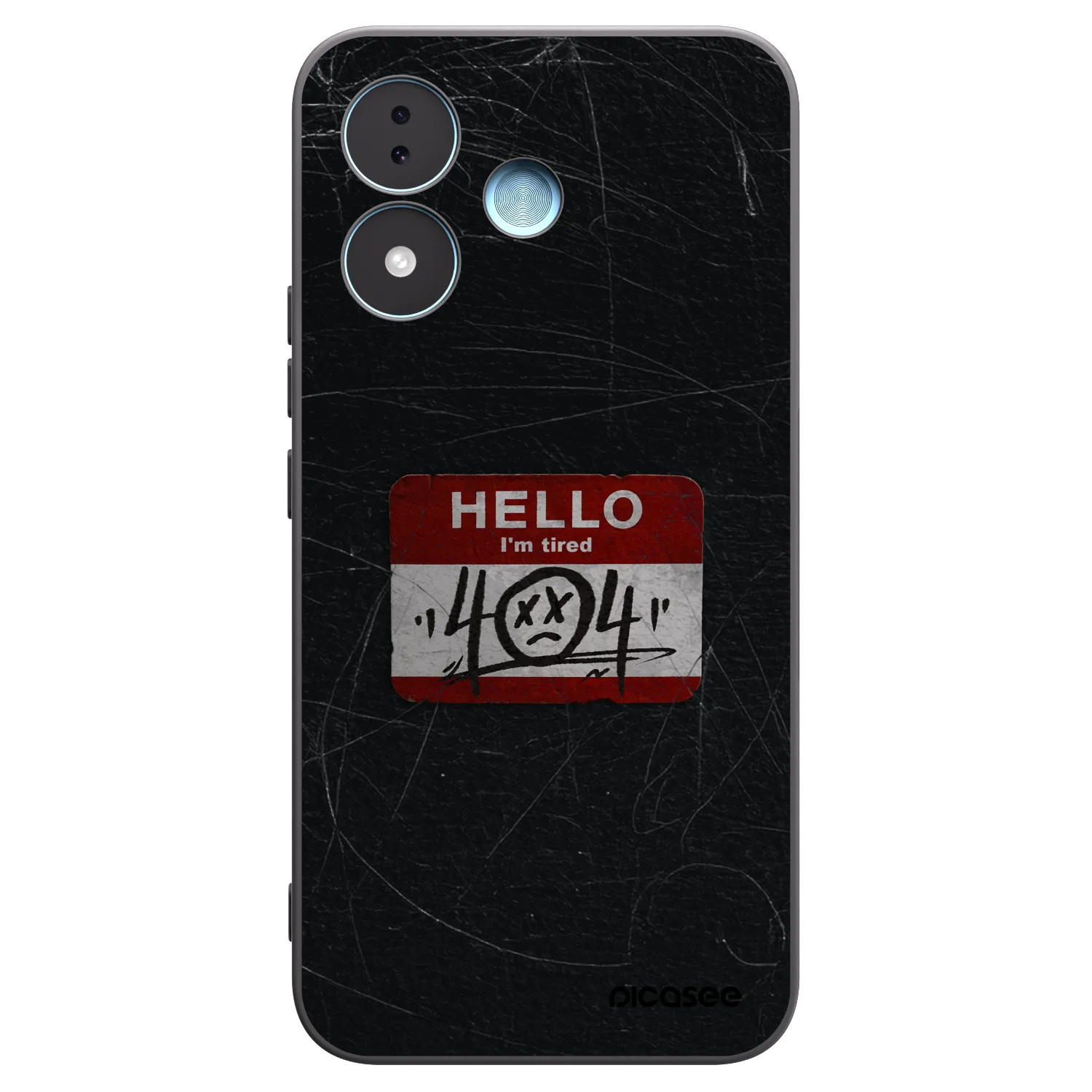 Picasee crna silikonska maskica za Xiaomi Redmi Note 17 5G - HELLO 404