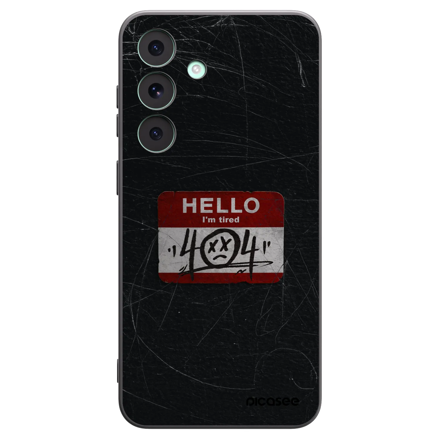 Picasee crna silikonska maskica za Samsung Galaxy S26 FE - HELLO 404
