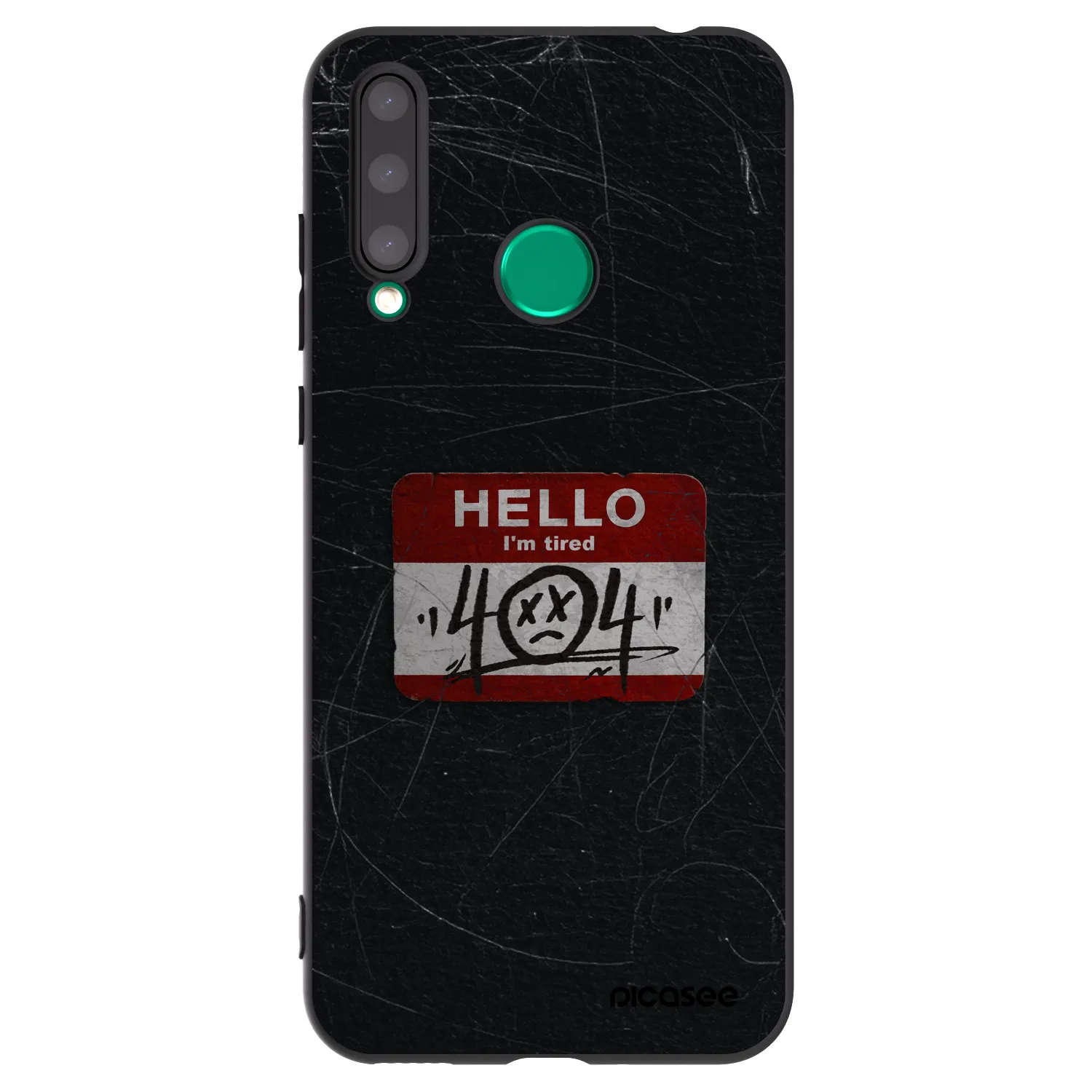 Picasee crna silikonska maskica za Honor 20 Lite - HELLO 404