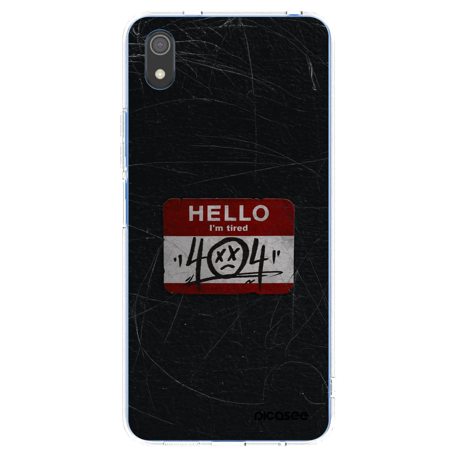 Picasee silikonska prozirna maskica za Xiaomi Redmi 7A - HELLO 404