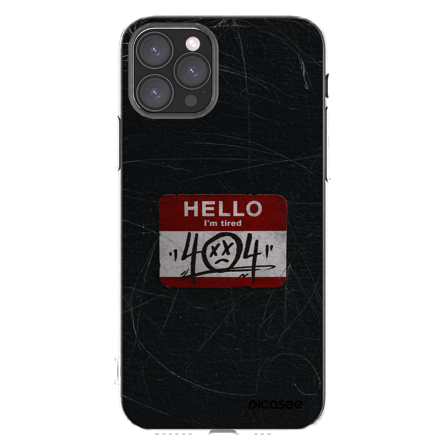 Picasee silikonska prozirna maskica za Apple iPhone 11 Pro - HELLO 404