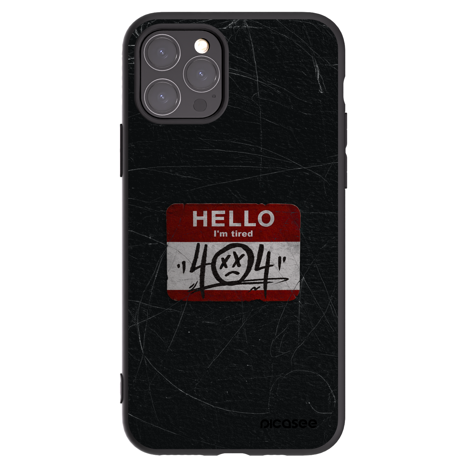 Picasee crna silikonska maskica za Apple iPhone 11 Pro - HELLO 404